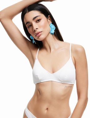 Koton X Sibil Çetinkaya - Dokulu Fitilli Bralet Bikini Üstü_1