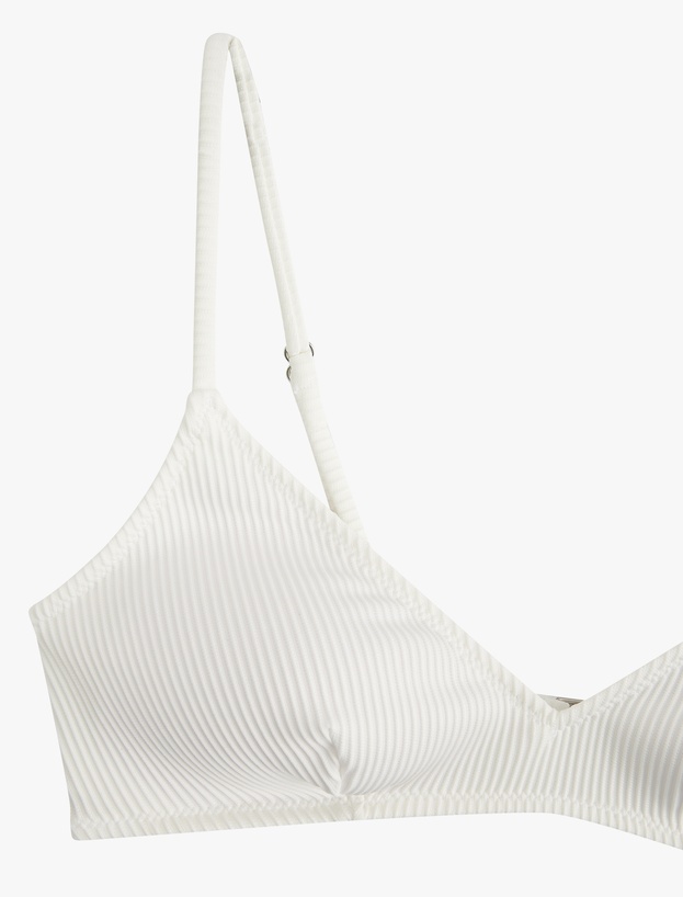 Koton X Sibil Çetinkaya - Dokulu Fitilli Bralet Bikini Üstü_4