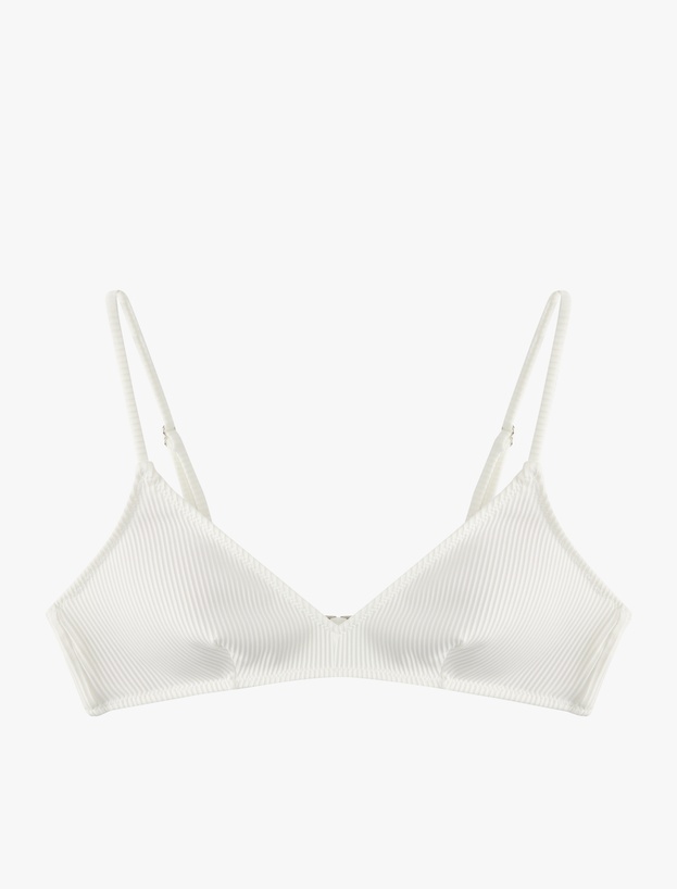 Koton X Sibil Çetinkaya - Dokulu Fitilli Bralet Bikini Üstü_2