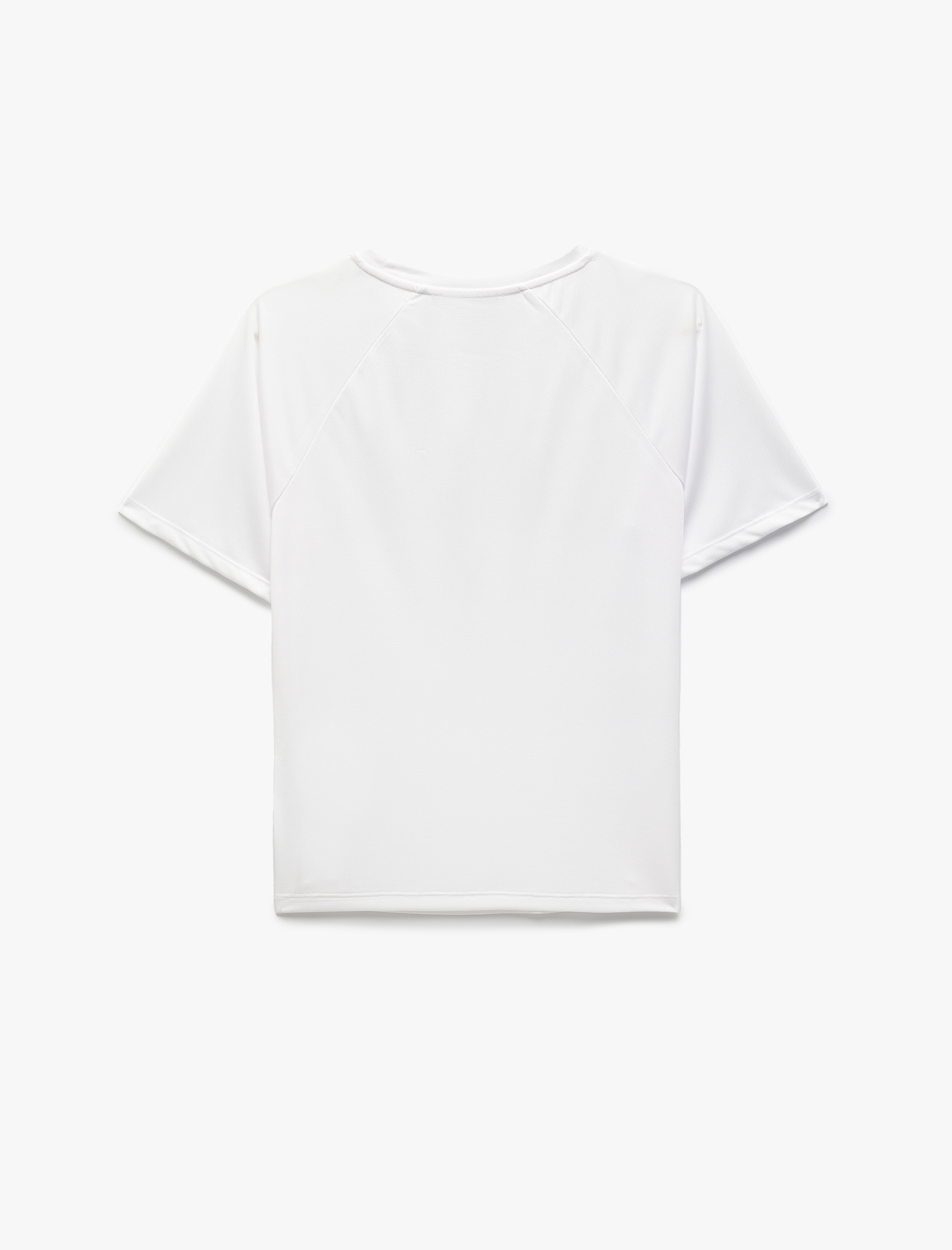   Kısa Kollu Bisiklet Yaka Rahat Kesim Basic Spor Tişört