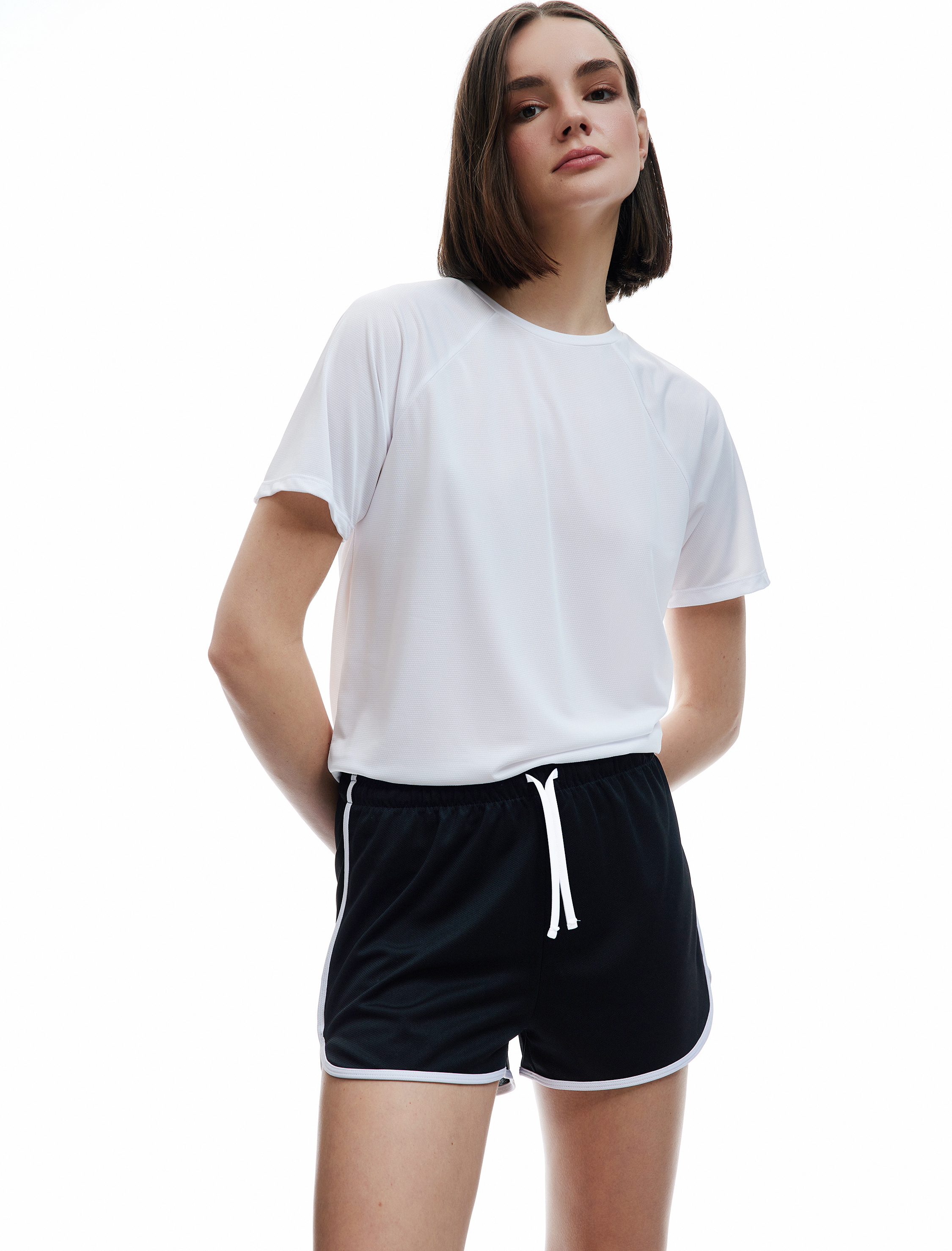   Kısa Kollu Bisiklet Yaka Rahat Kesim Basic Spor Tişört