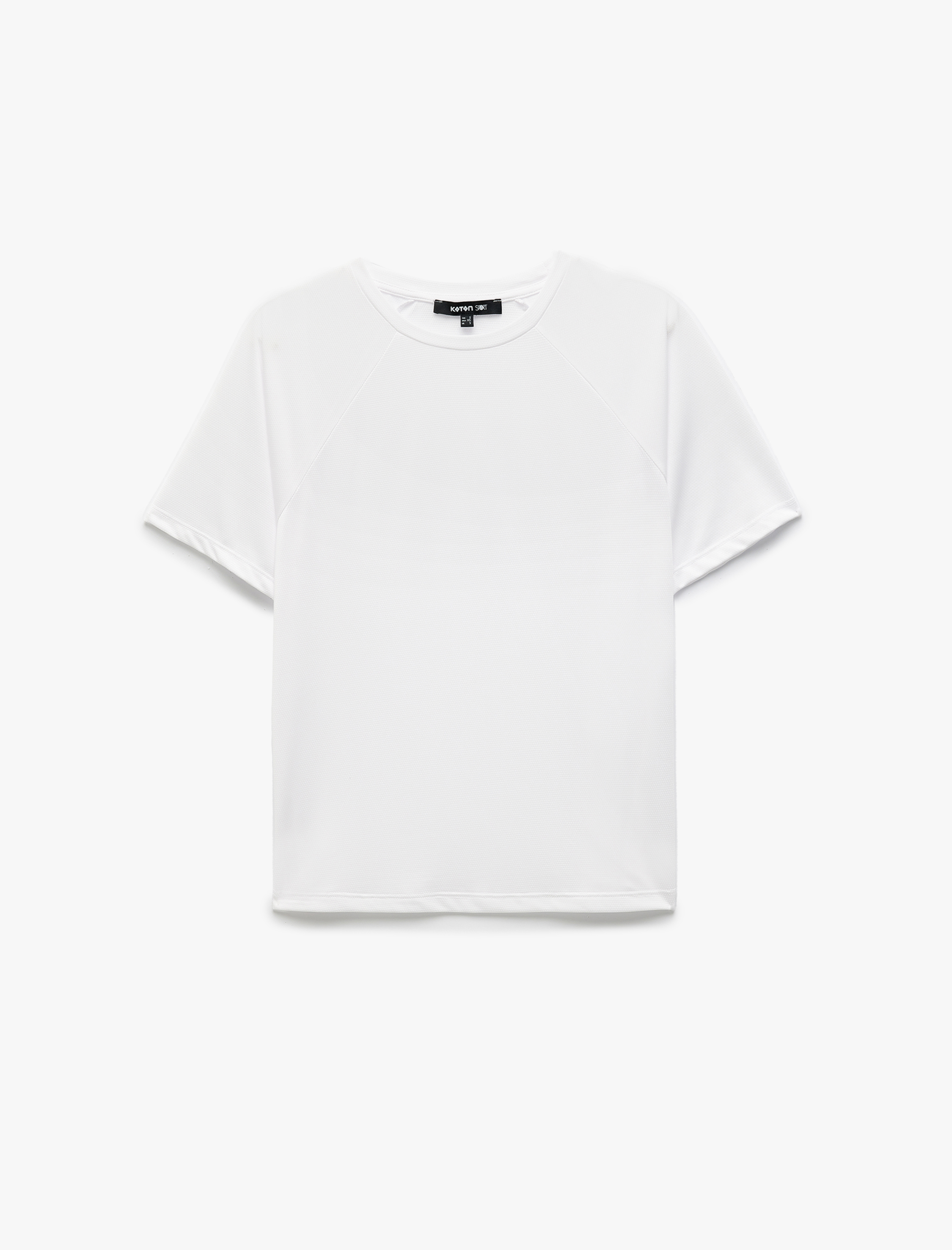   Kısa Kollu Bisiklet Yaka Rahat Kesim Basic Spor Tişört