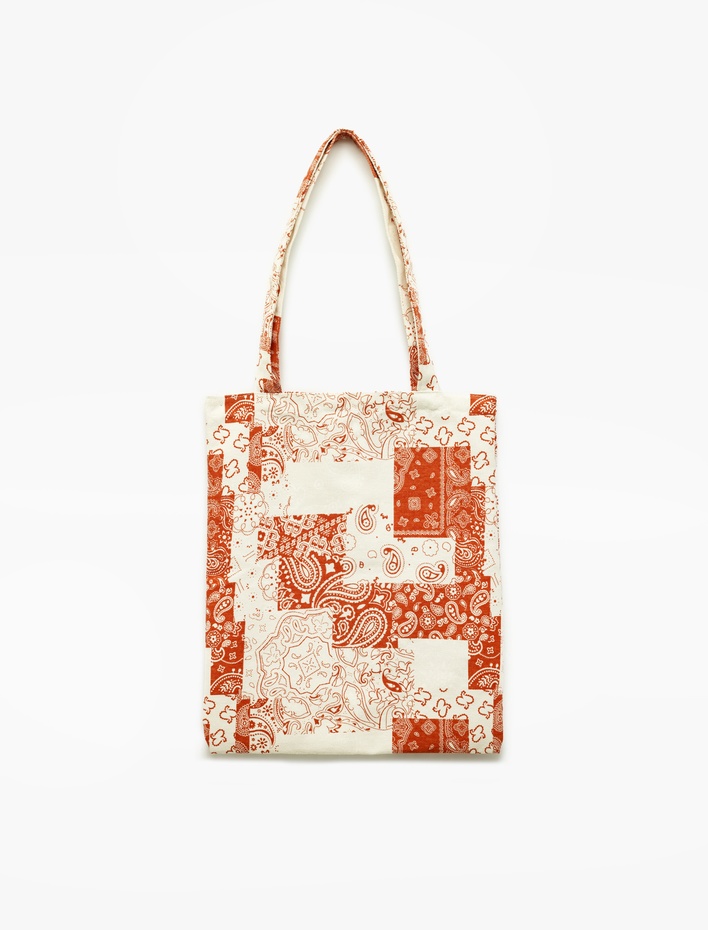 Kadın Etnik Desenli Tote Çanta