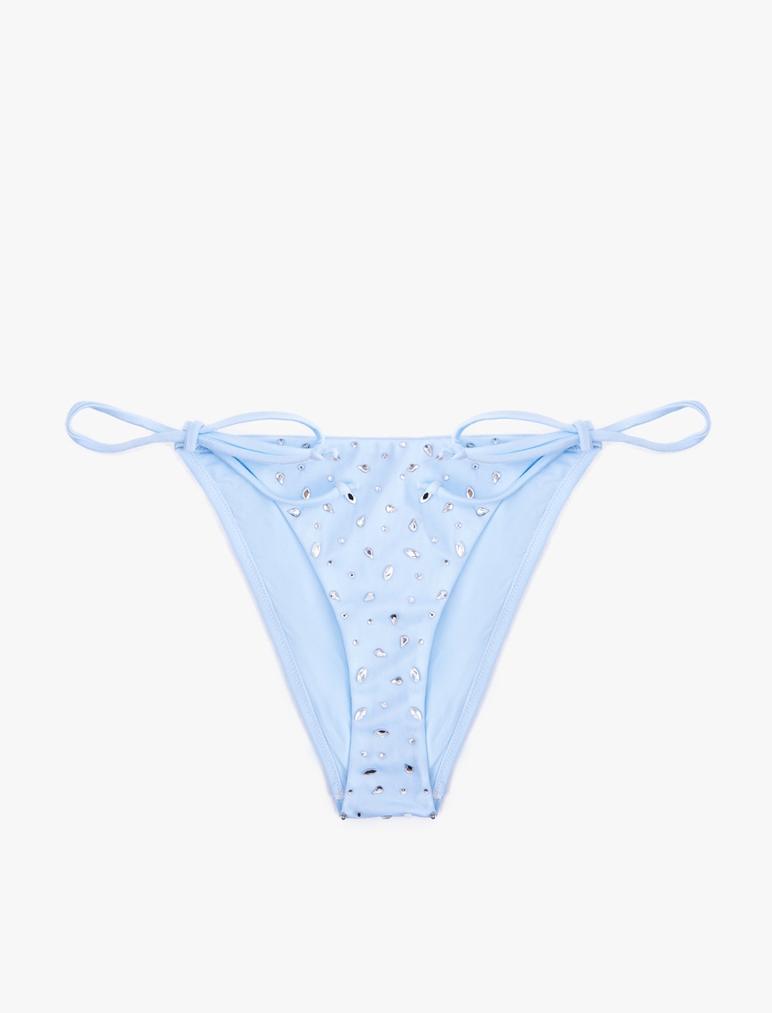   Koton X Sibil Çetinkaya - Taş Detaylı Yanları İpli Bikini Altı