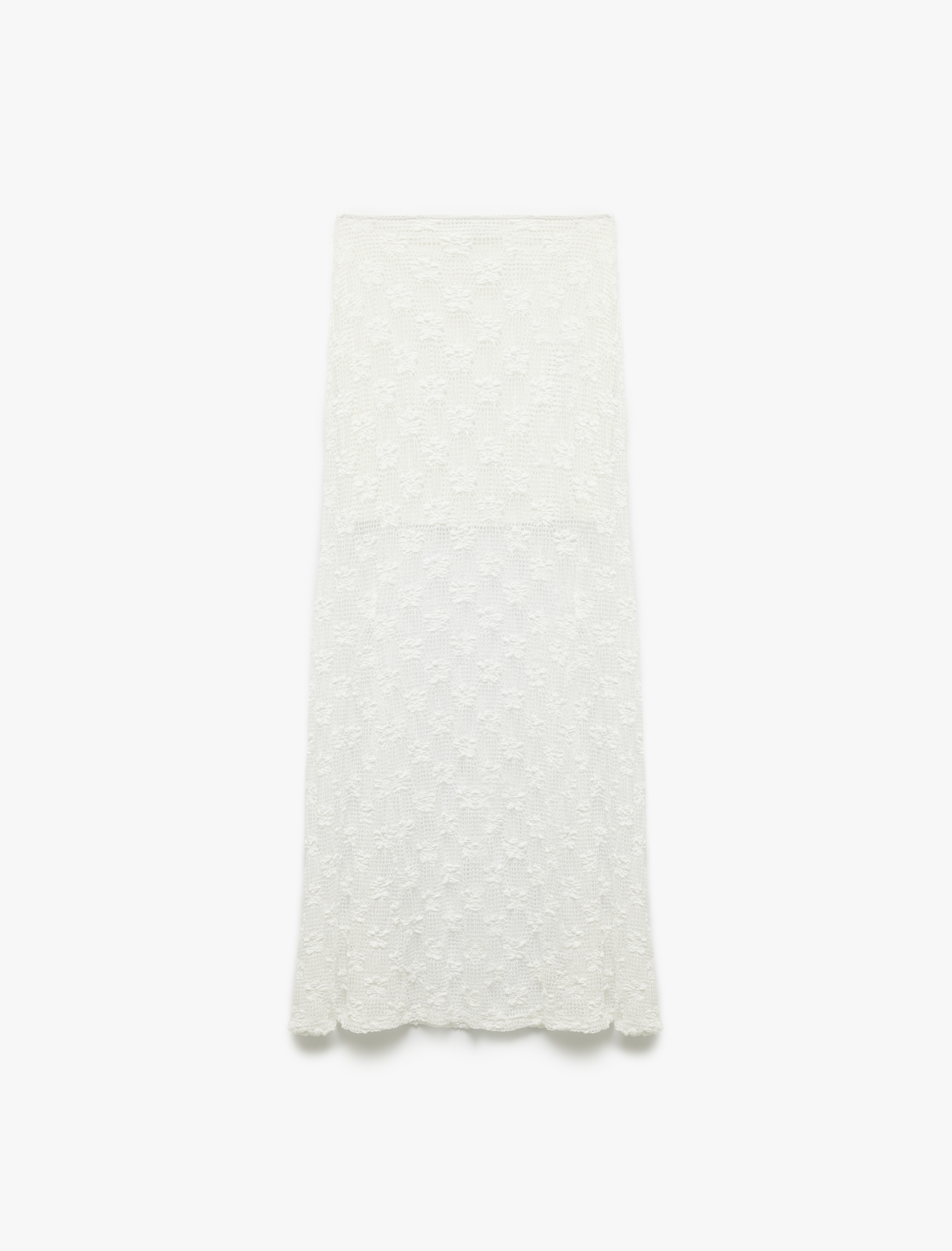   Koton X Sibil Çetinkaya -  Yarım Astarlı Transparan Uzun Dantel Etek