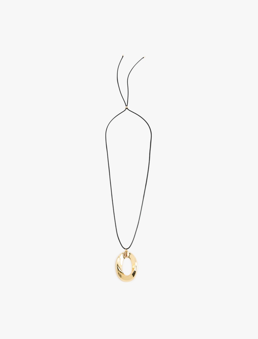  Kadın Geometrik Charm Detaylı Kolye