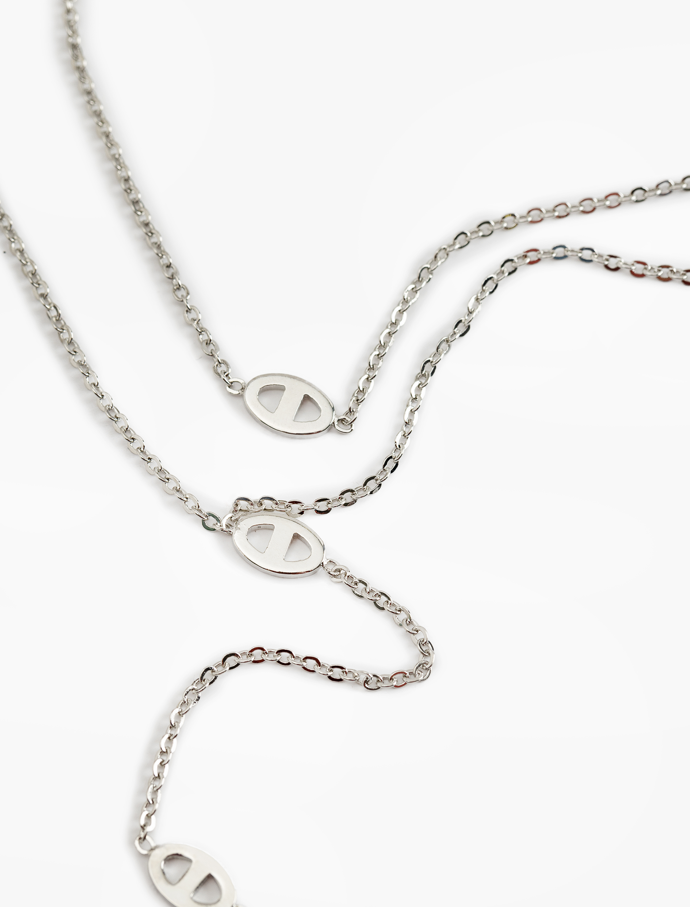  Kadın Çift Sıra Uzun Zincir Kolye