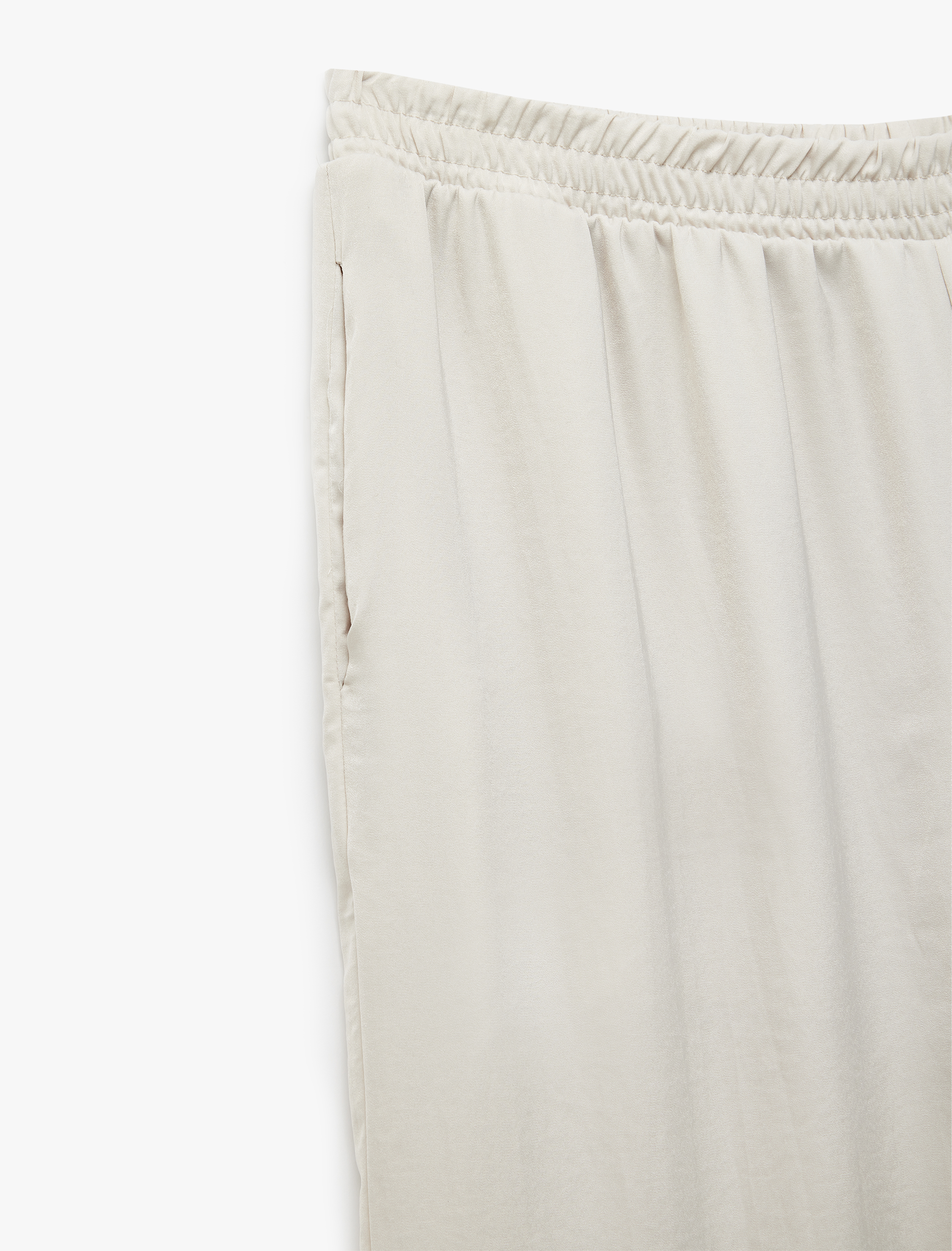   Oversize Cep Detaylı Beli Lastikli Pantolon