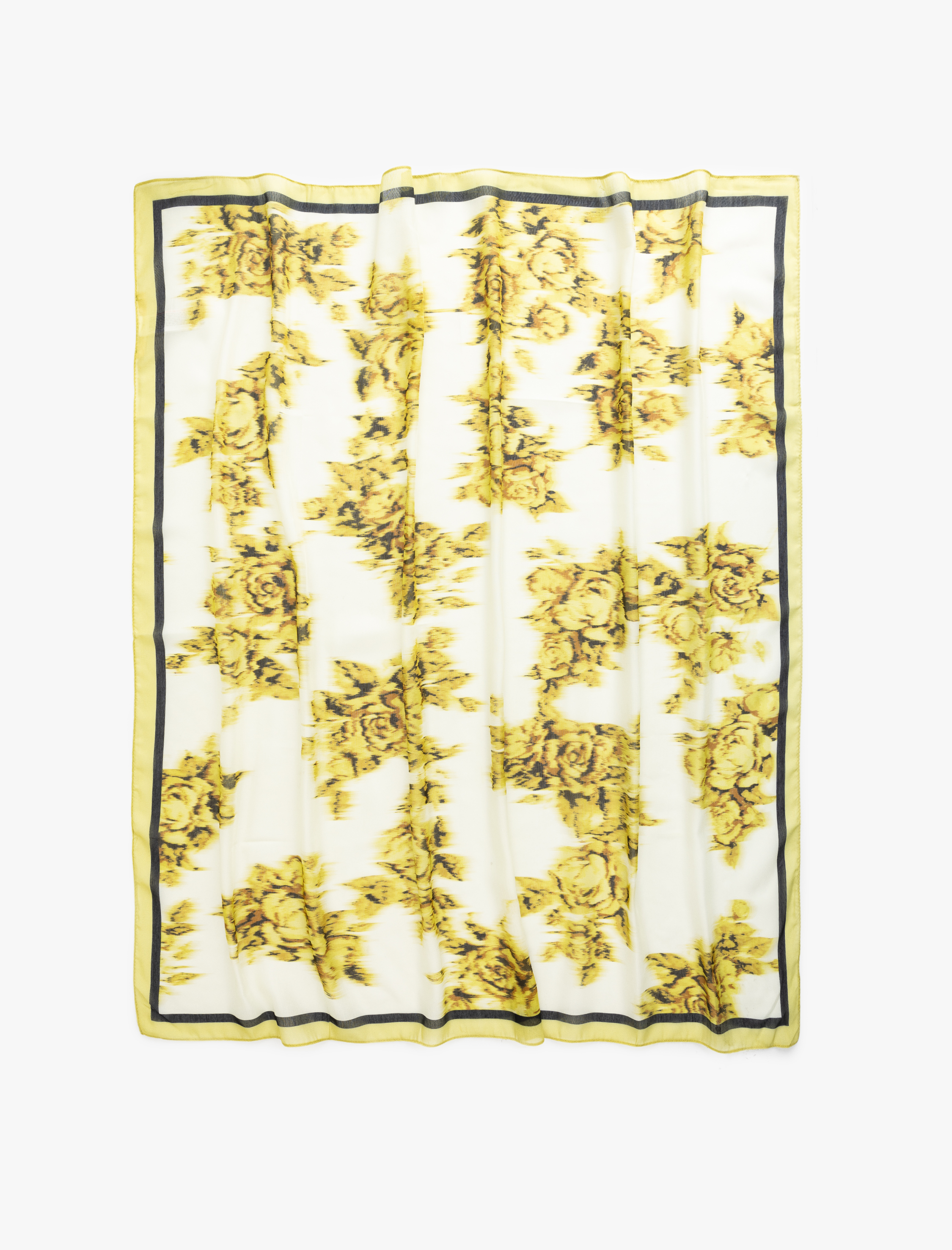  Kadın Kare Çiçekli Fular