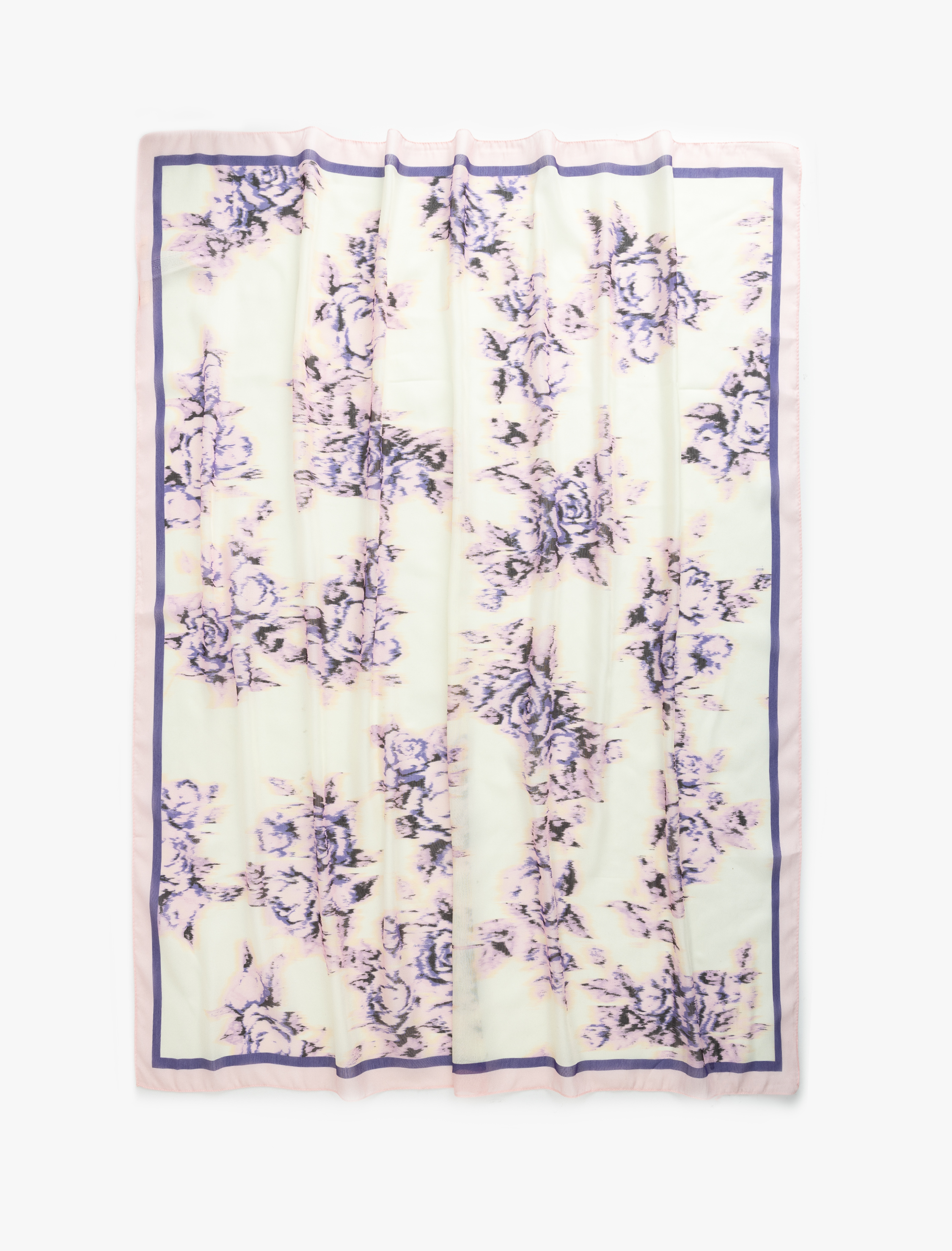  Kadın Kare Çiçekli Fular