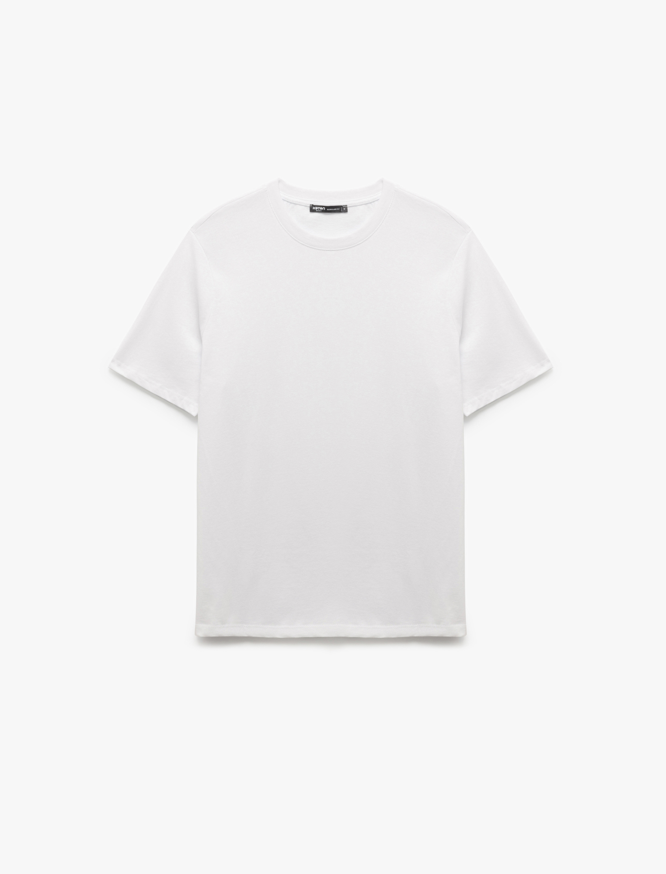   Pamuklu Regular Fit Kısa Kollu Bisiklet Yaka Basic 5'li Erkek Tişört Seti