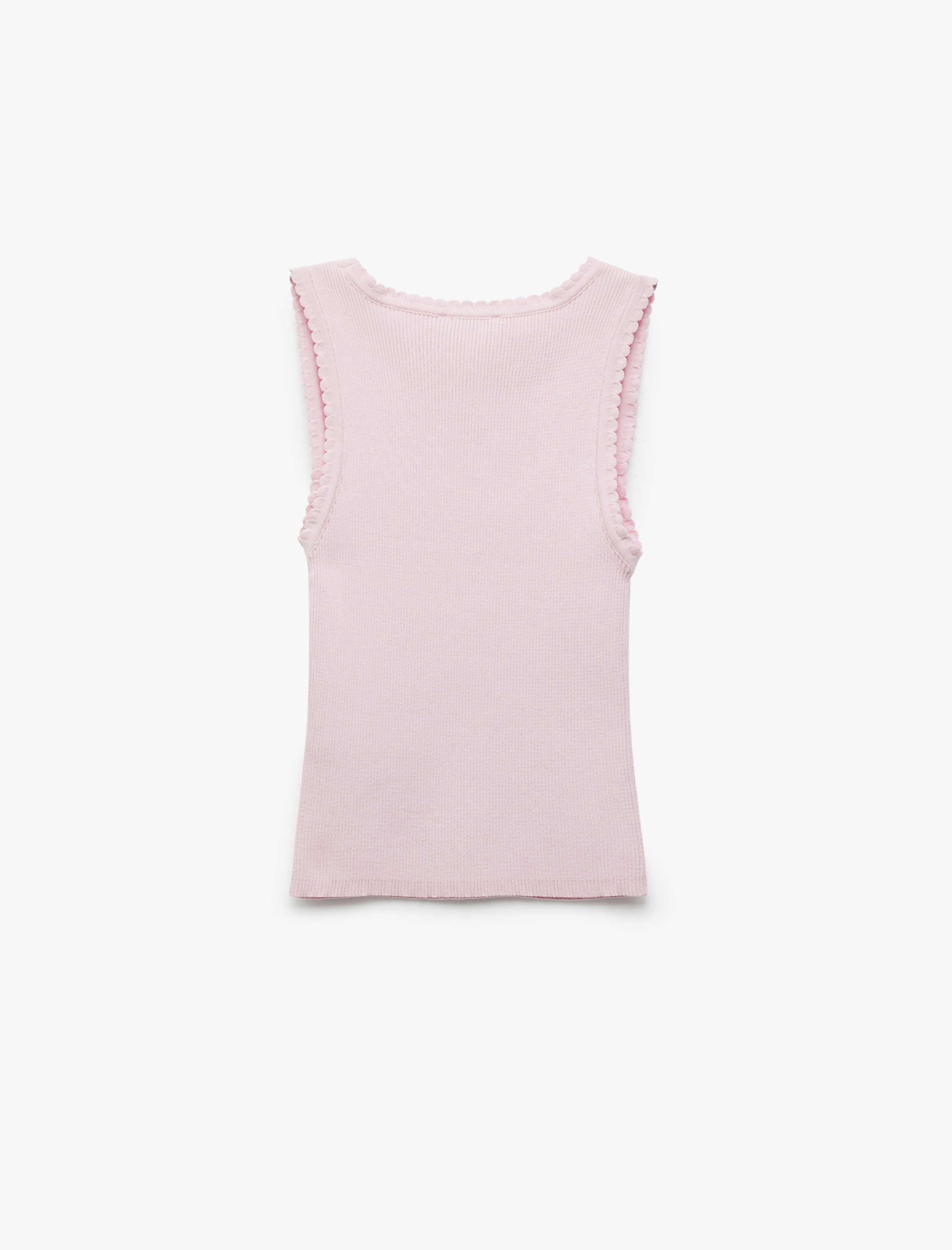 Koton X Sibil Çetinkaya -  U Yaka Kolsuz Triko Atlet