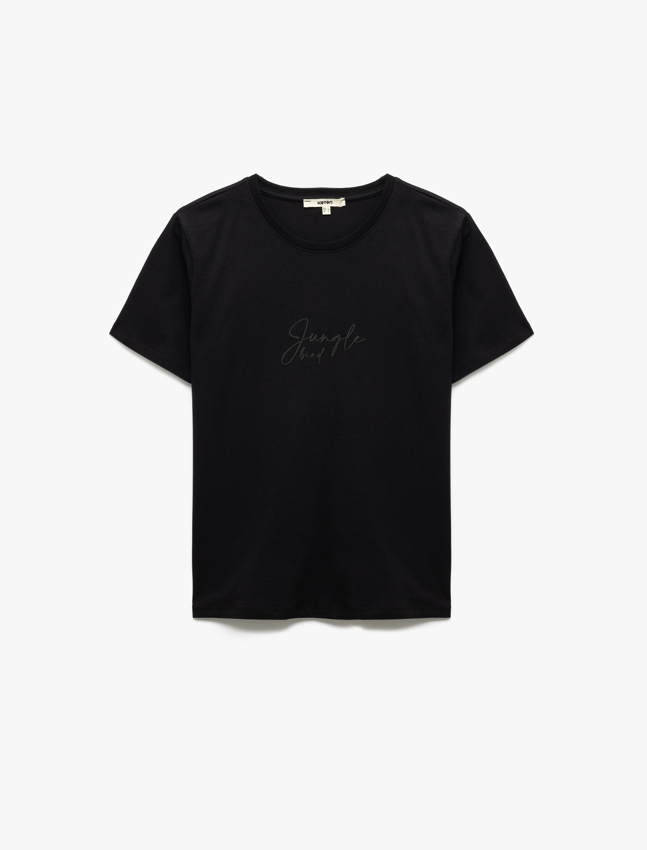   Pamuklu Regular Fit Kısa Kollu Bisiklet Yaka Kadın Basic Tişört