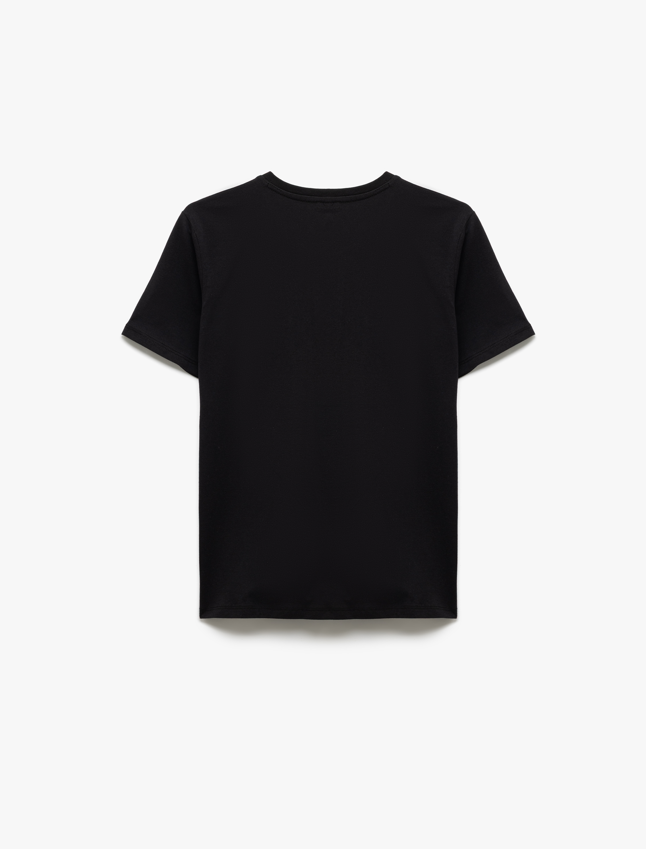   Pamuklu Regular Fit Kısa Kollu Bisiklet Yaka Kadın Basic Tişört