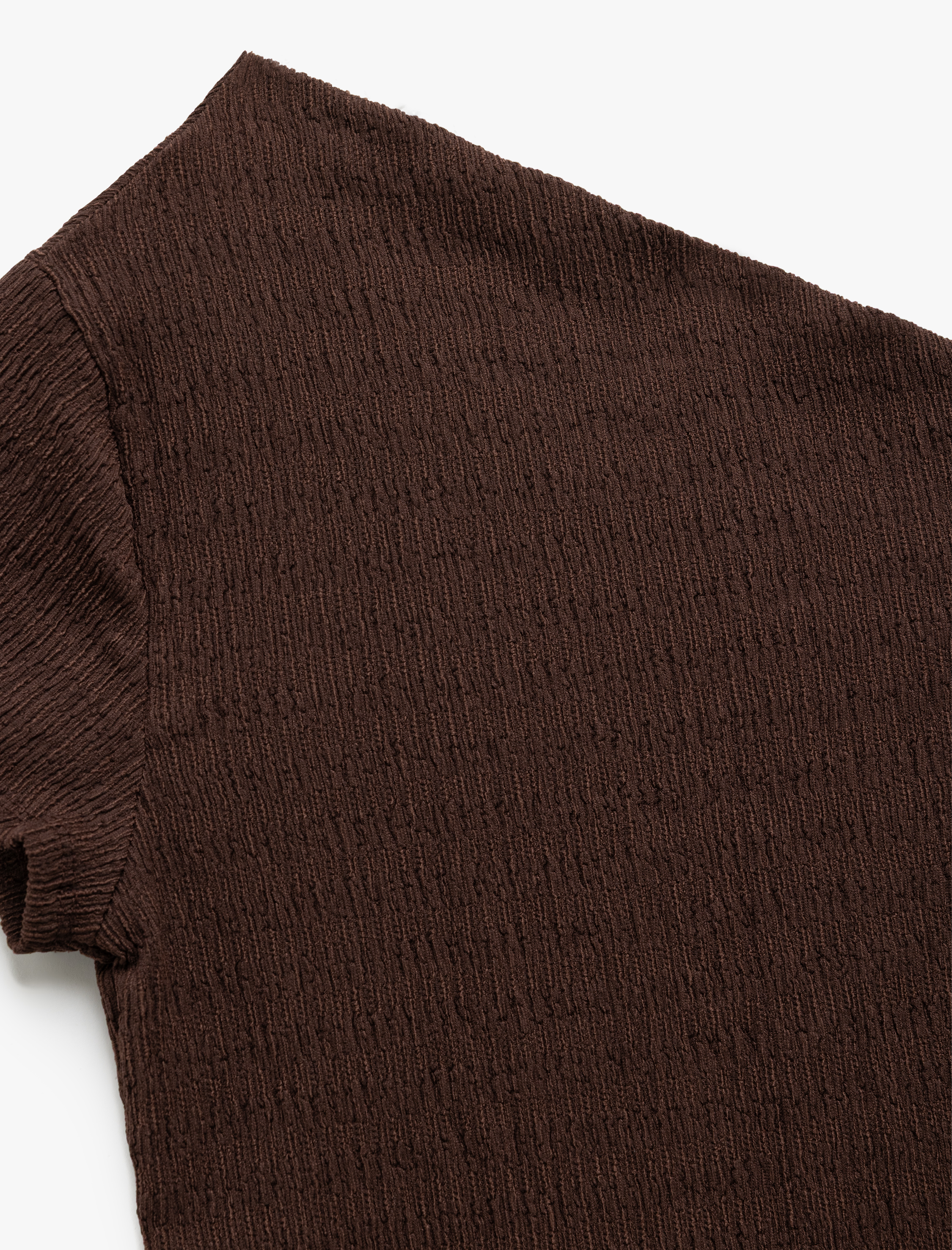   Bürümcük Kumaş Kısa Kollu Asimetrik Tek Omuz  Bluz