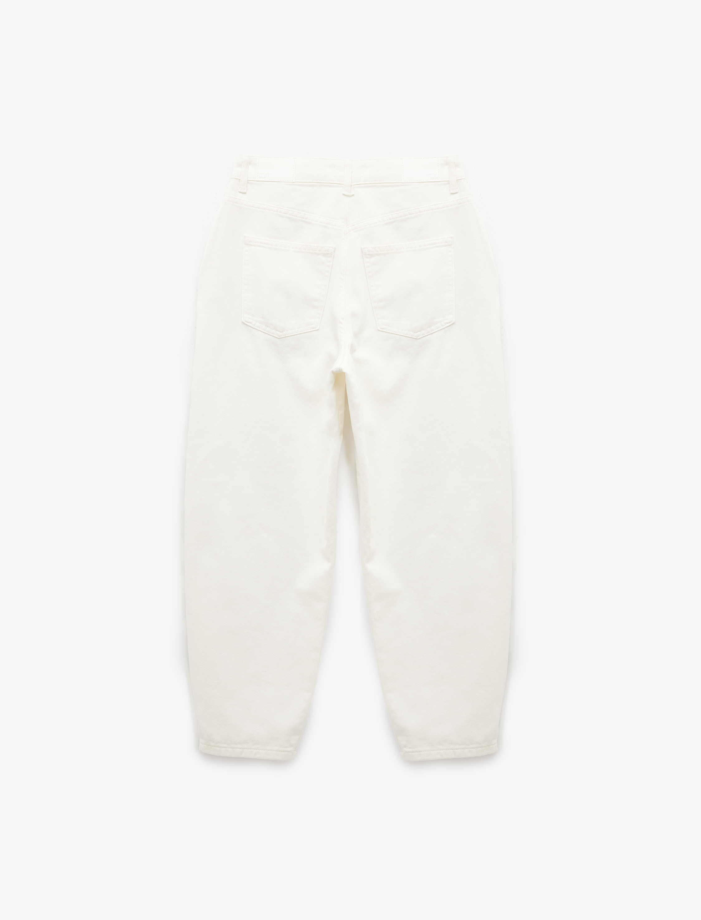   Pamuklu Yüksek Bel Rahat Kesim Balon Fit Pantolon