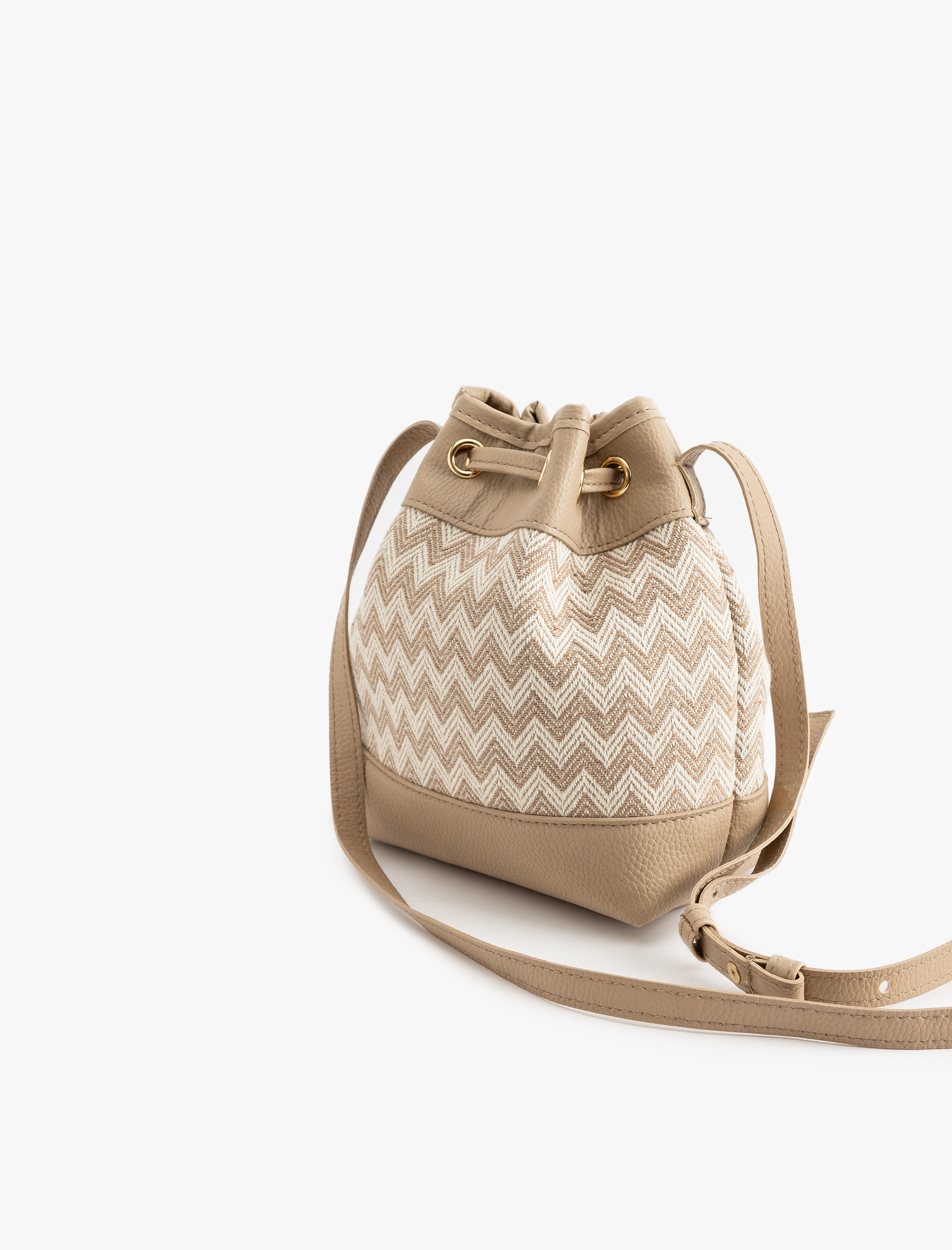  Kadın Çizgili Desenli Askılı Sırt Çantası