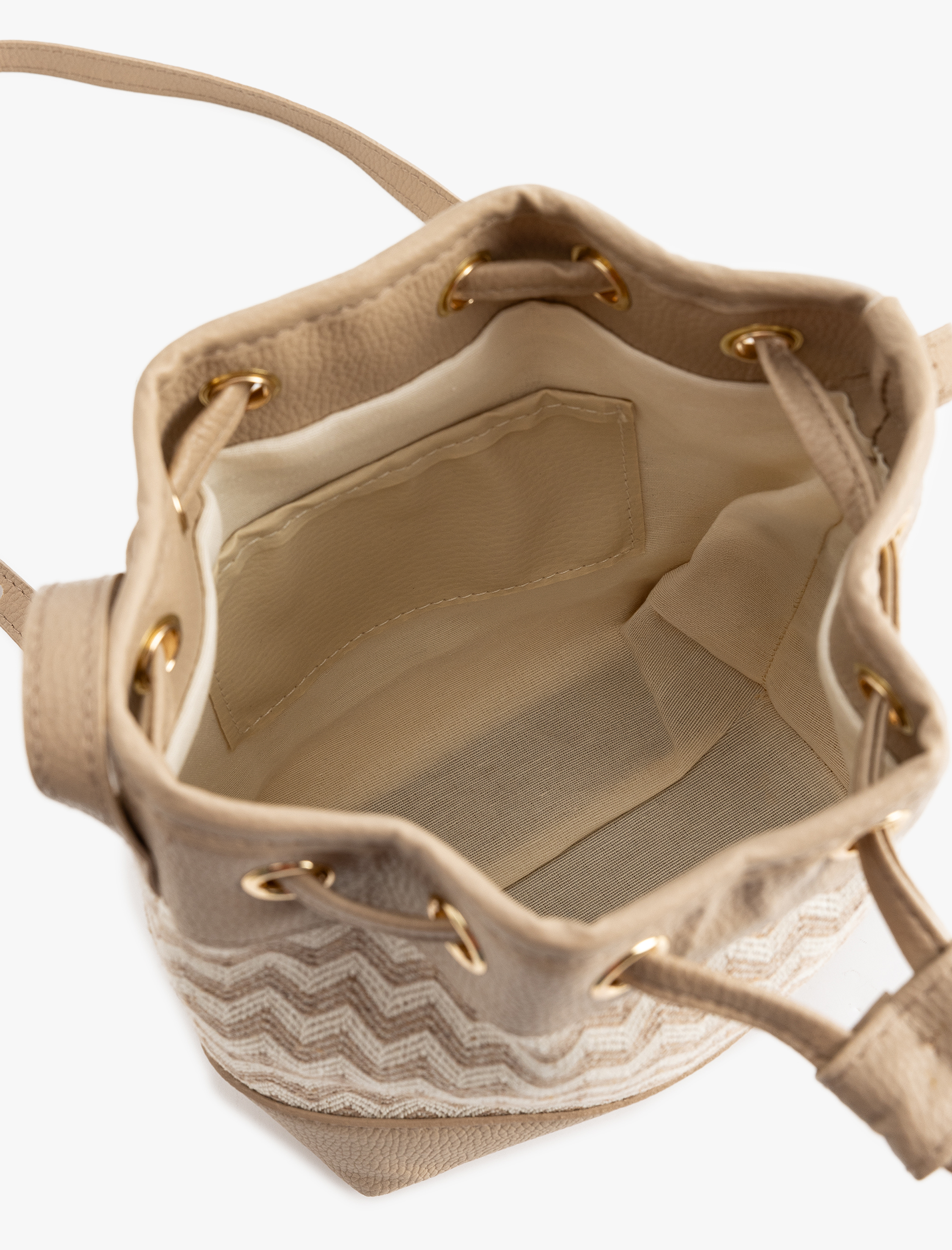  Kadın Çizgili Desenli Askılı Sırt Çantası