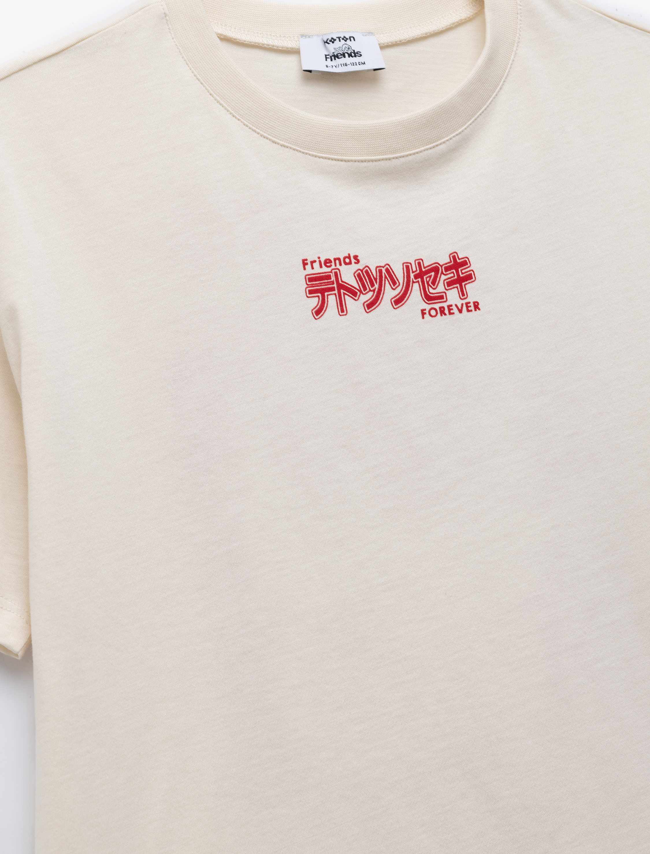  Erkek Çocuk Pamuklu Kısa Kollu Bisiklet Yaka Baskılı Tişört