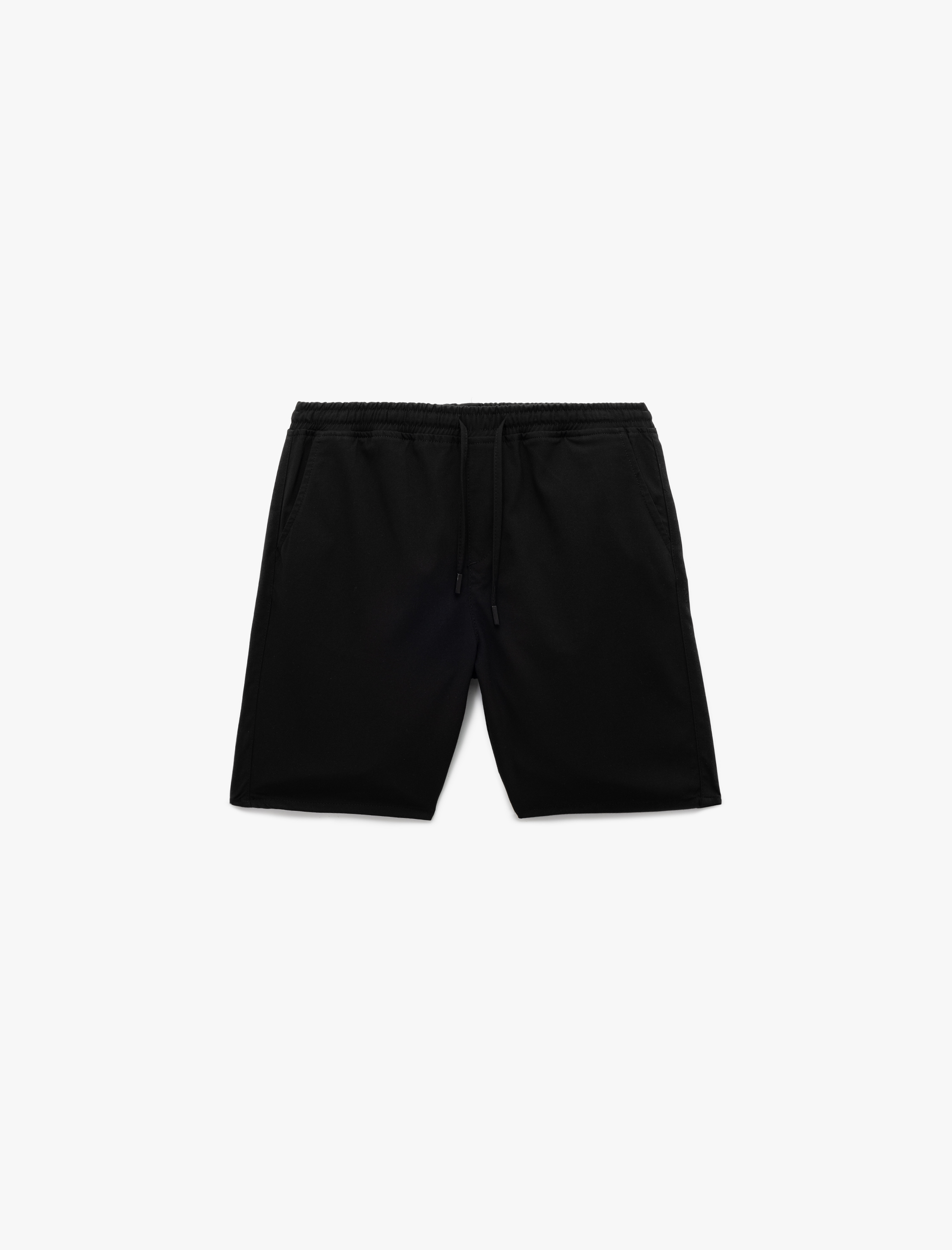 Koton Erkek Viskon Karışımlı Cep Detaylı Bermuda Slim Fit Beli Bağcıklı Şort -1