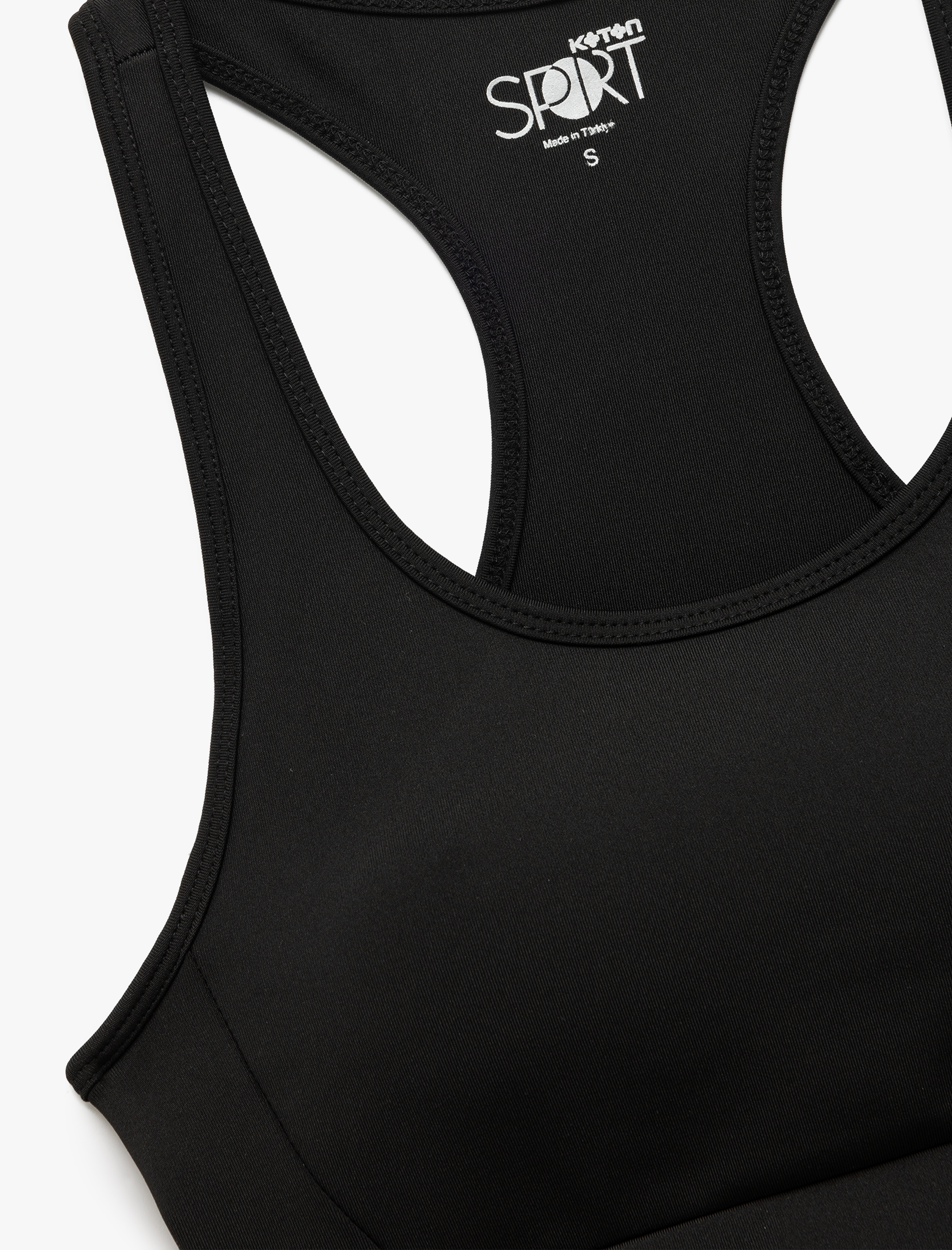   U Yaka Kaplı Çapraz Askılı Sporcu Sütyeni