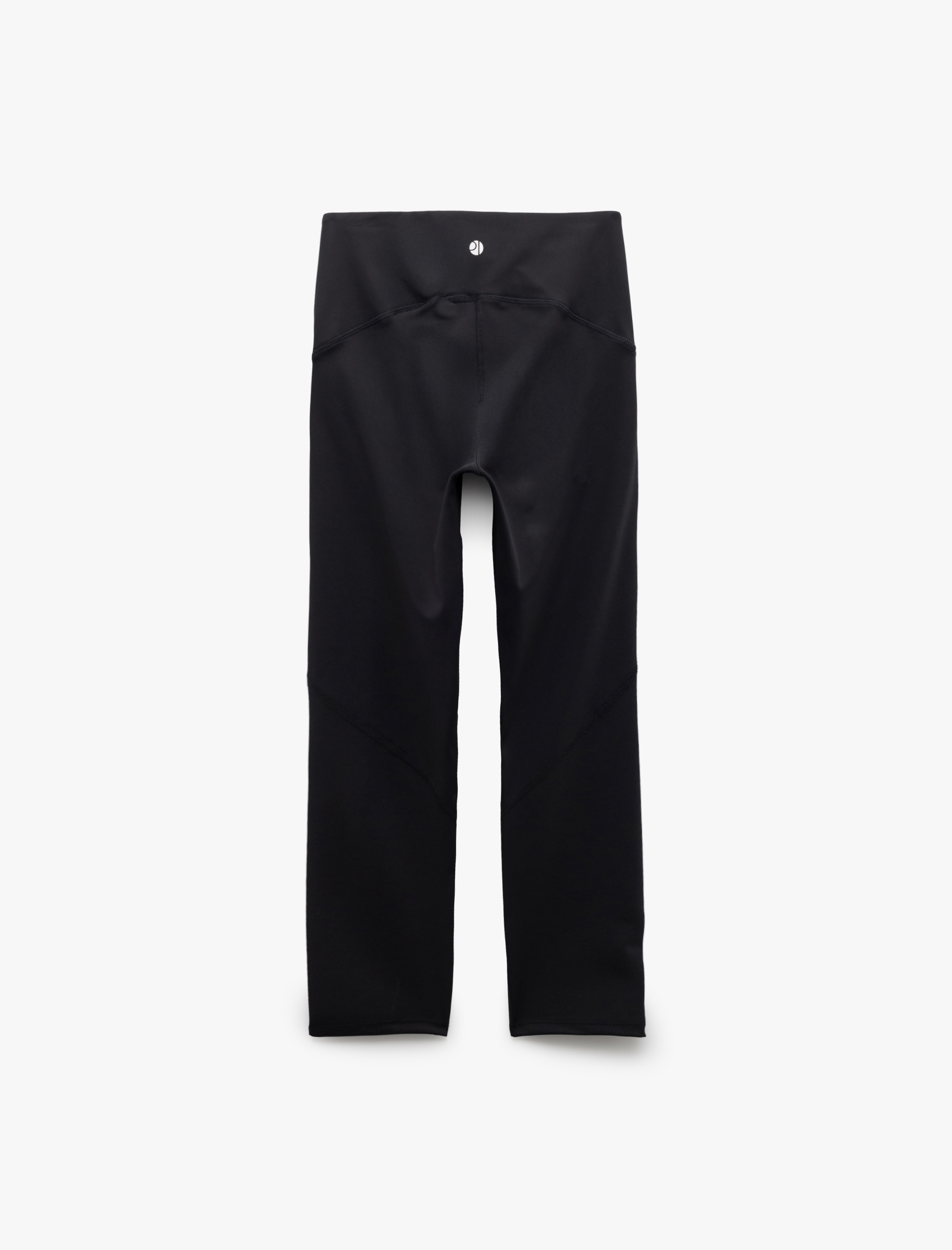   Yüksek Bel Dar Kesim Dikiş Detaylı İnterlok Spor Tayt