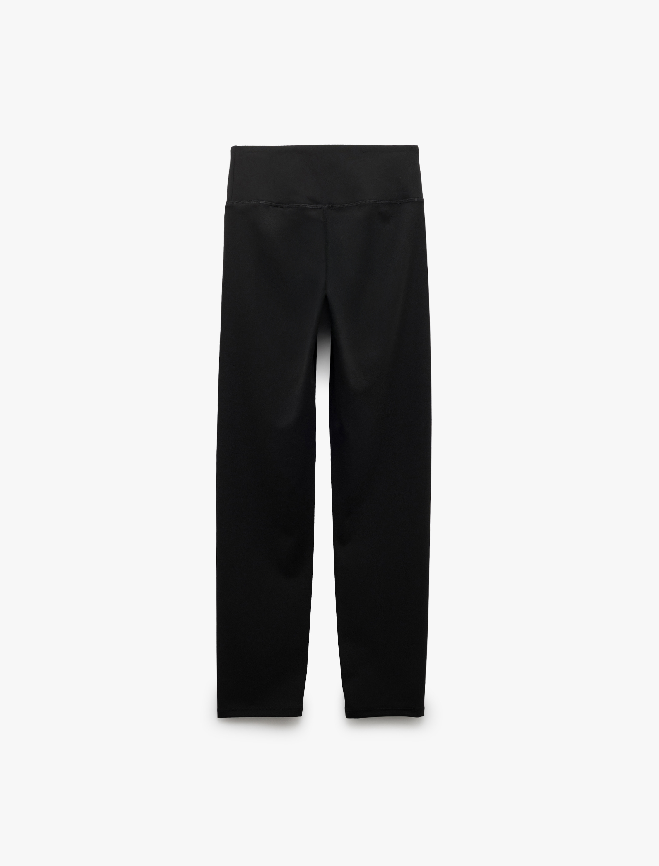   Normal Bel Baskılı Dikiş Detaylı Dar Kesim İnterlok Spor Tayt