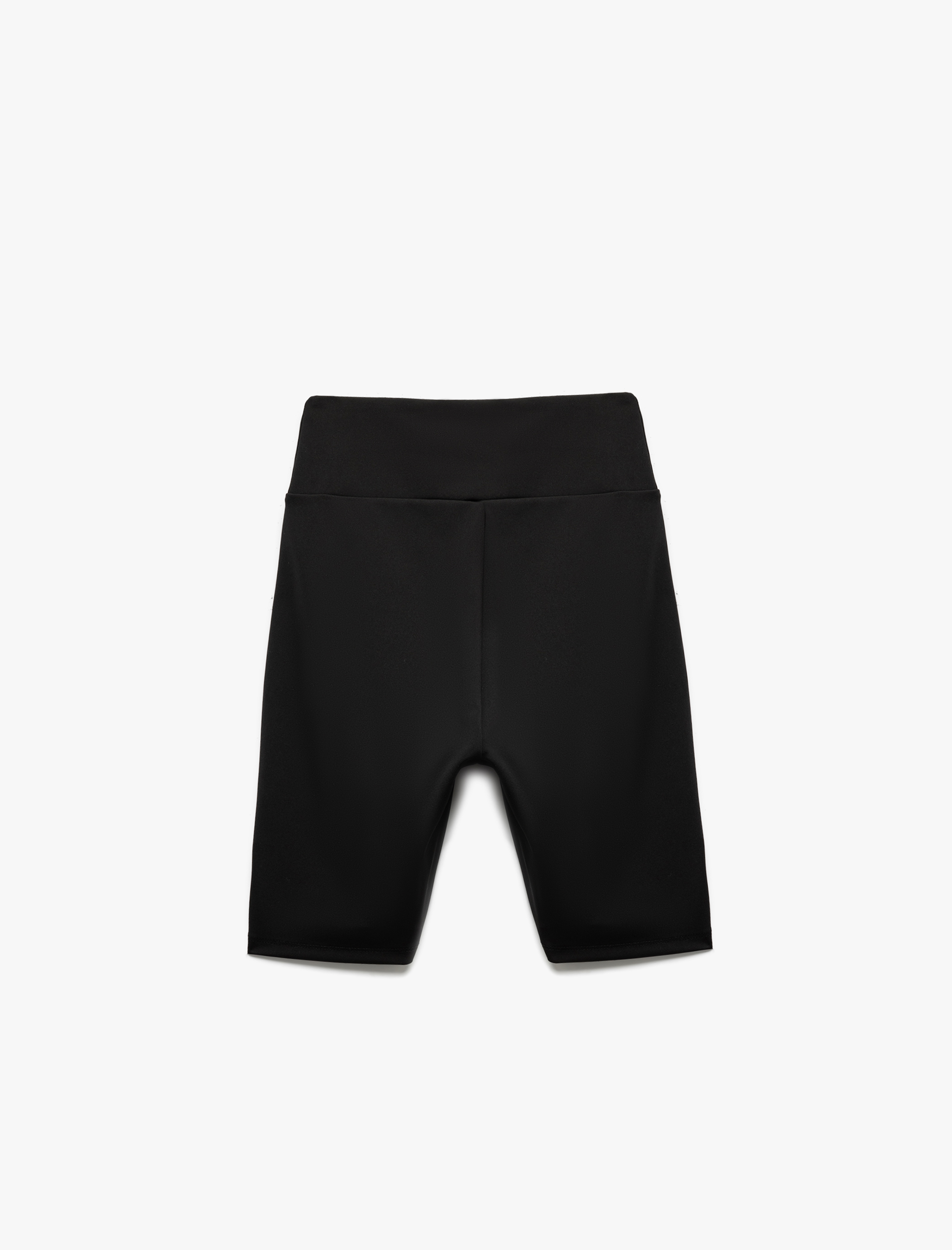   Yüksek Bel Baskılı Dar Kalıp Biker Spor Tayt