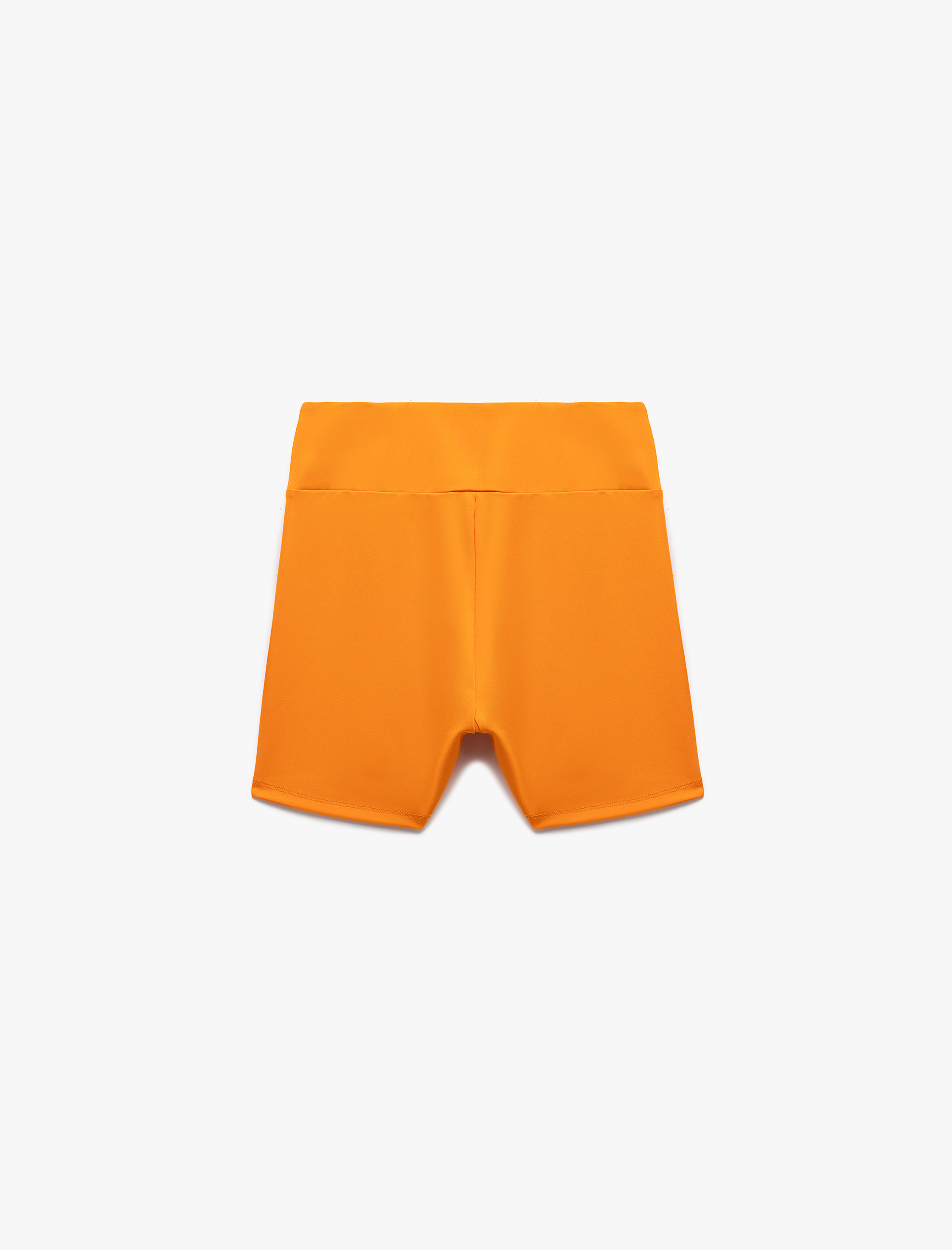   Yüksek Bel Dar Kalıp İnterlok Biker Spor Tayt