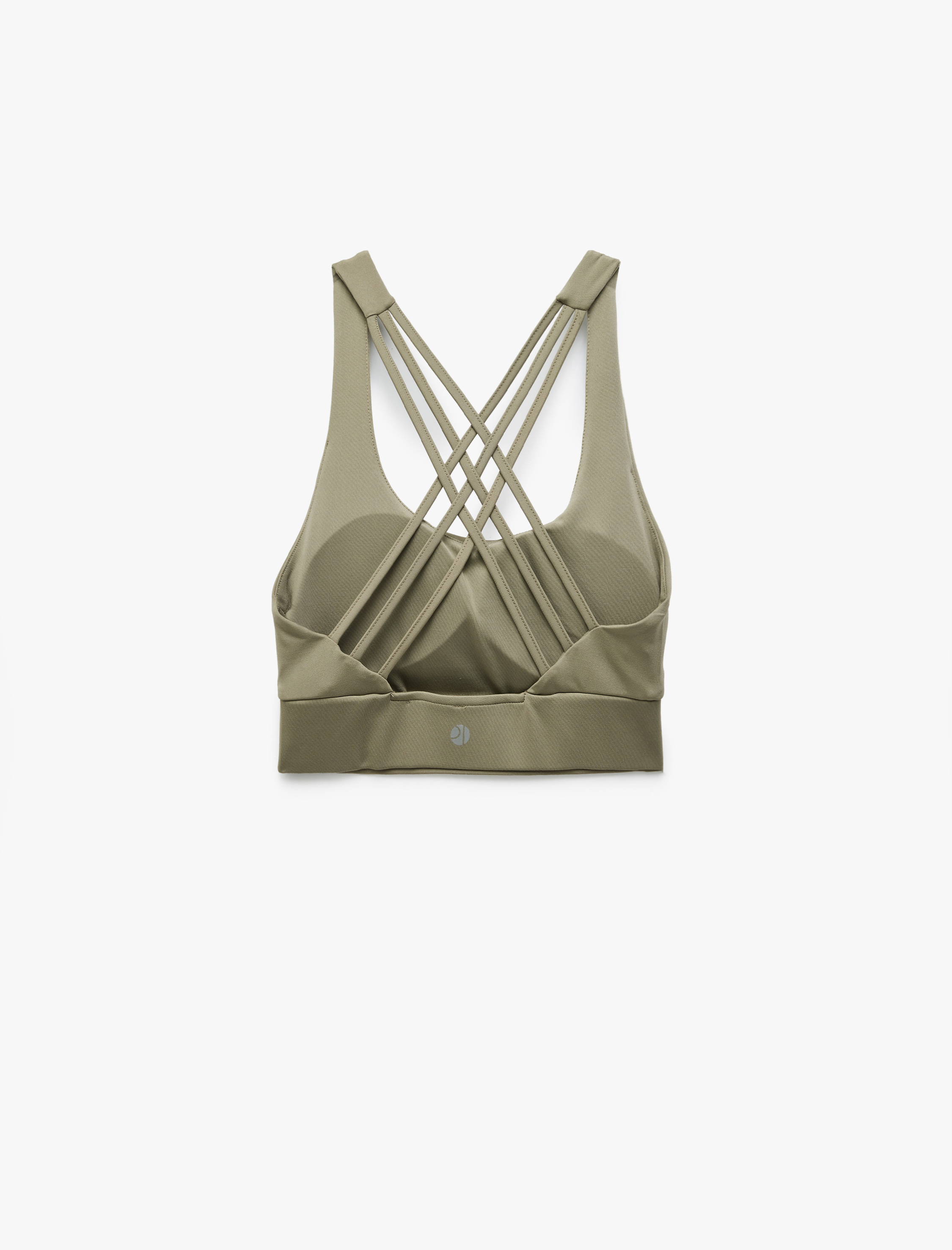   U Yaka Sırt Detaylı Çapraz Askılı Sporcu Sütyeni