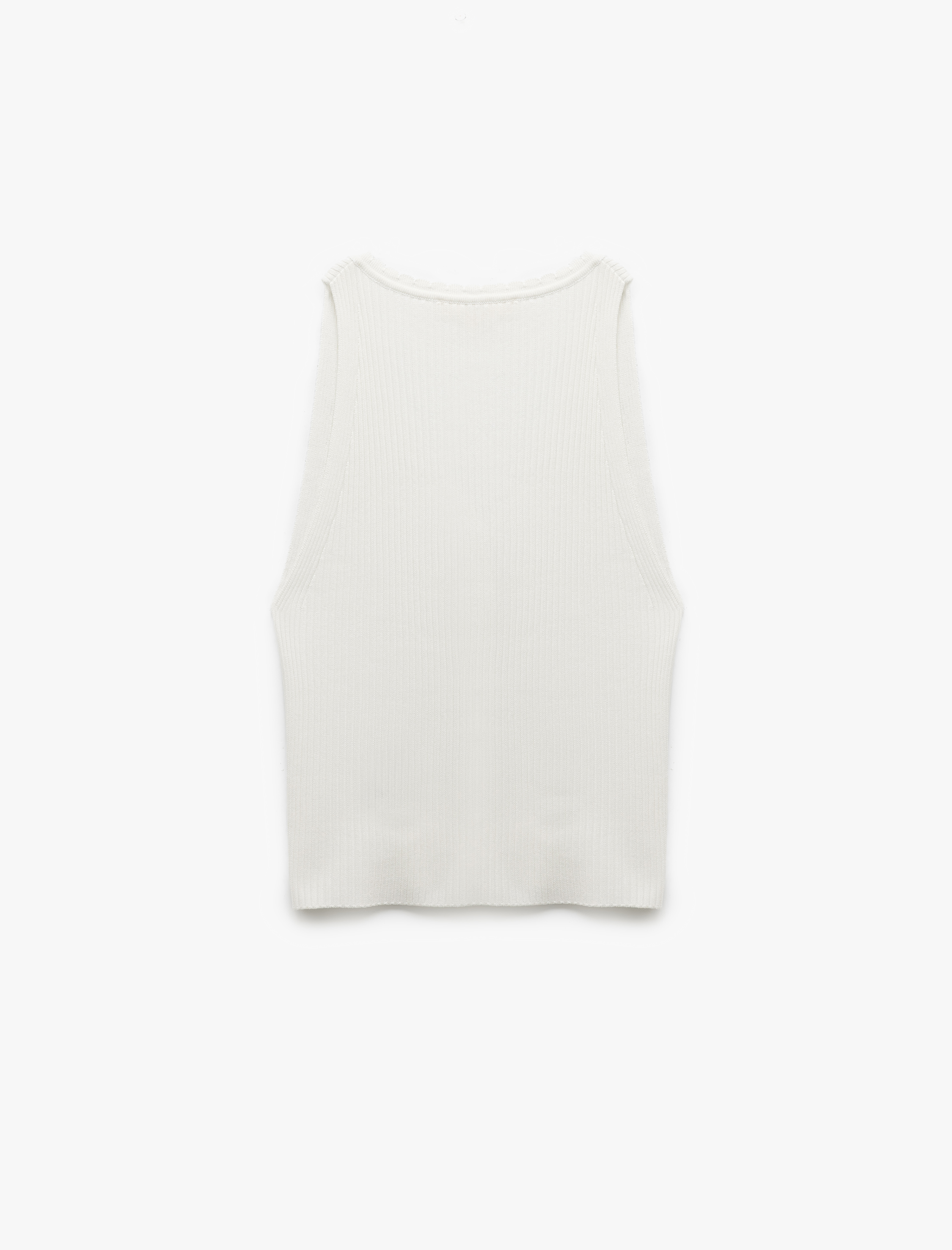   Asimetrik Düğme Detaylı V Yaka Triko Yelek