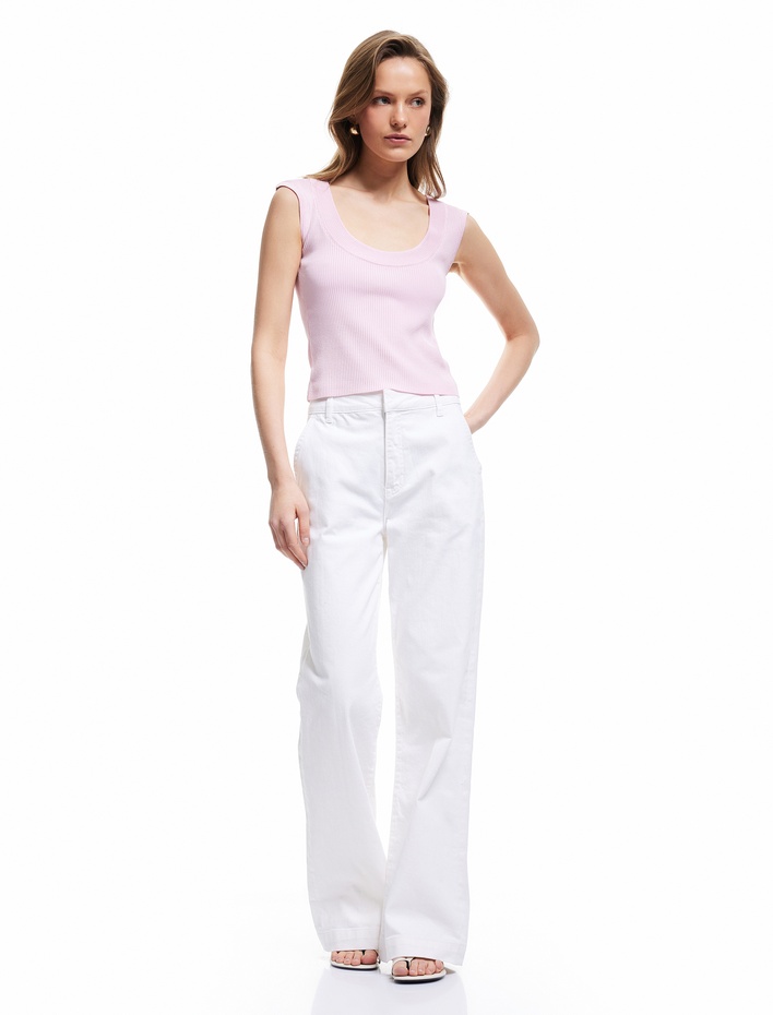  U Yaka Kolsuz Triko Bluz