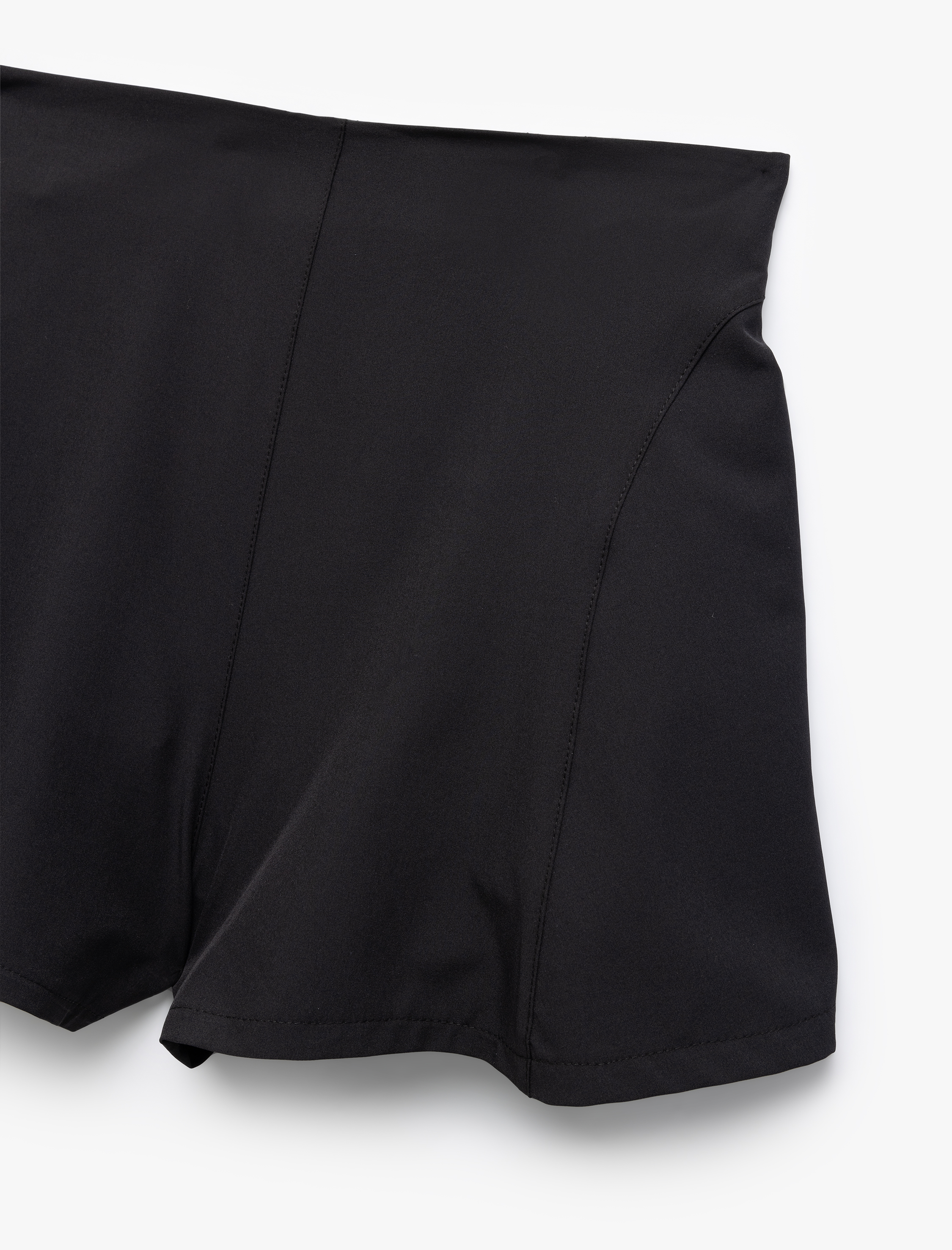   Paraşüt Kumaş Yüksek Bel Dikiş Detaylı Spor Şort