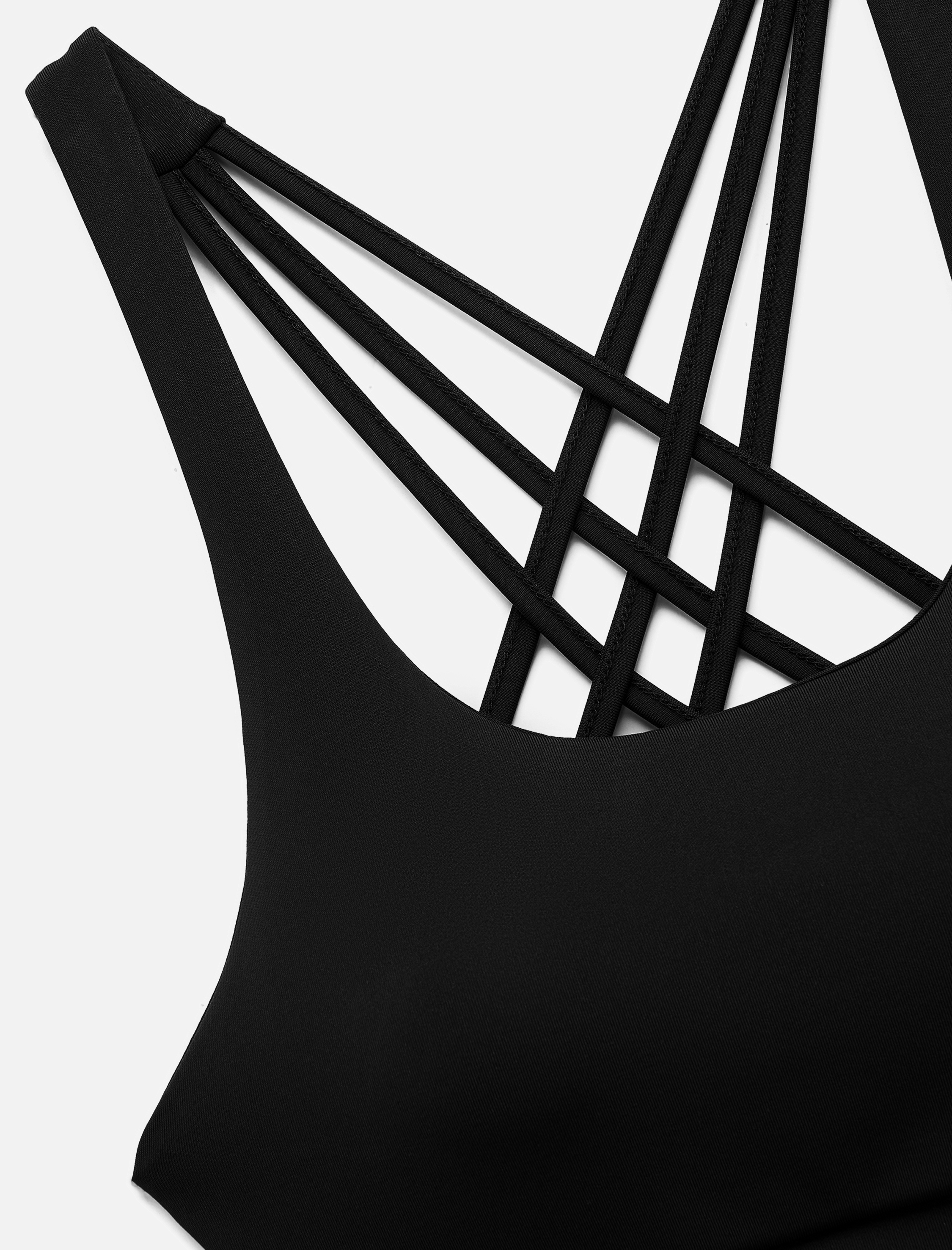   U Yaka Sırt Detaylı Çapraz Askılı Sporcu Sütyeni