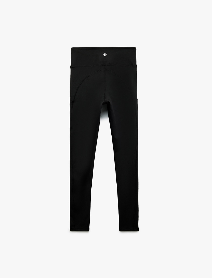   Dikiş Detaylı Slim Fit Spor Tayt