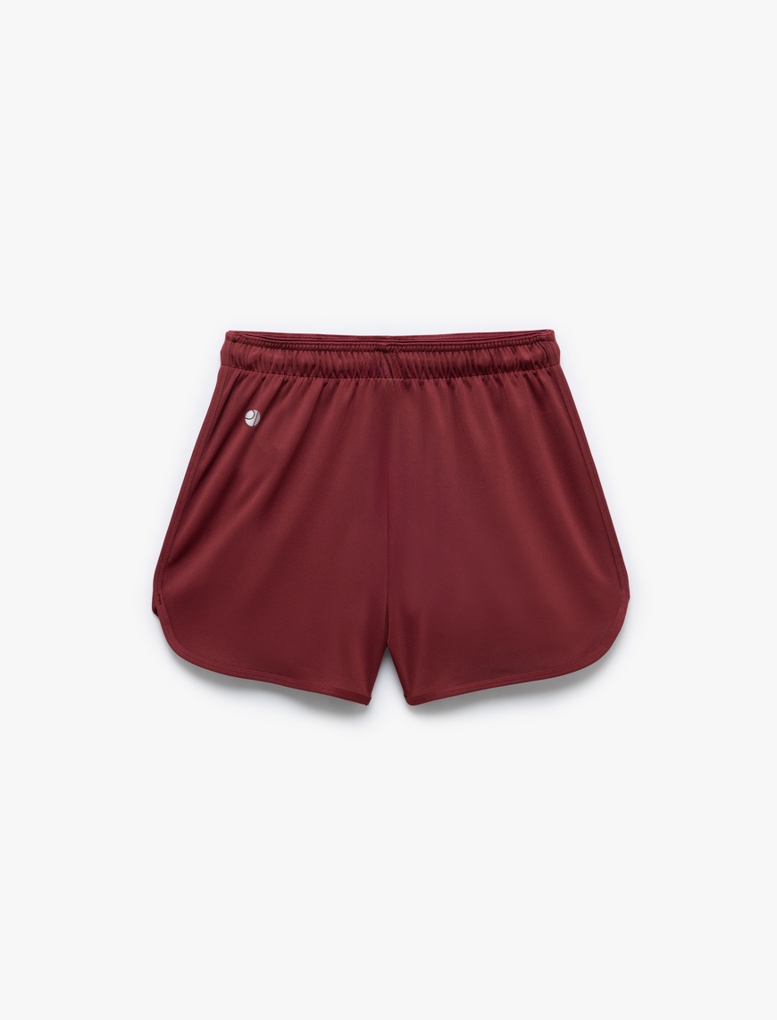   Yüksek Bel Rahat Kalıp Bağcıklı Mini Spor Şort