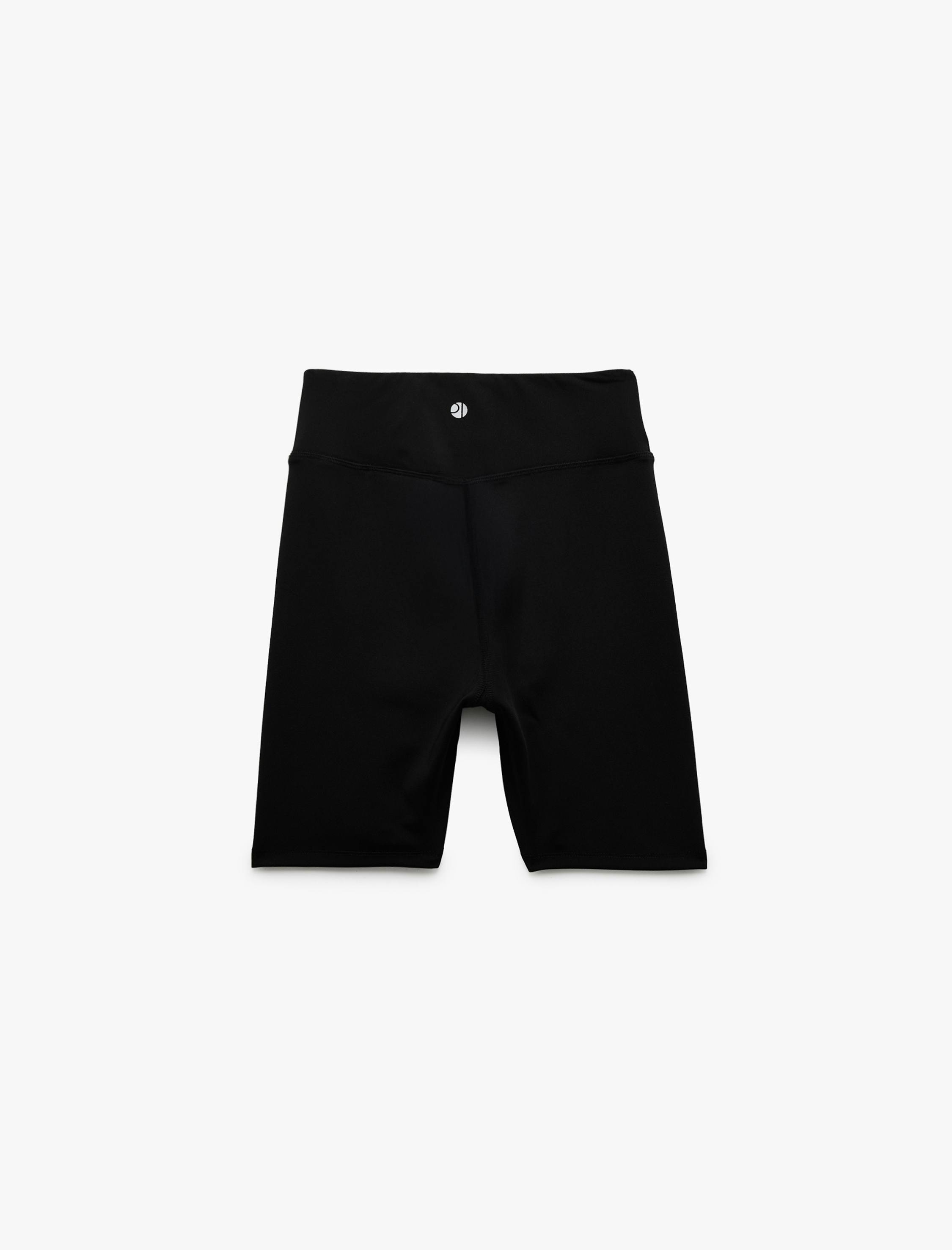   Yüksek Bel Dar Kesim Spor Biker Tayt