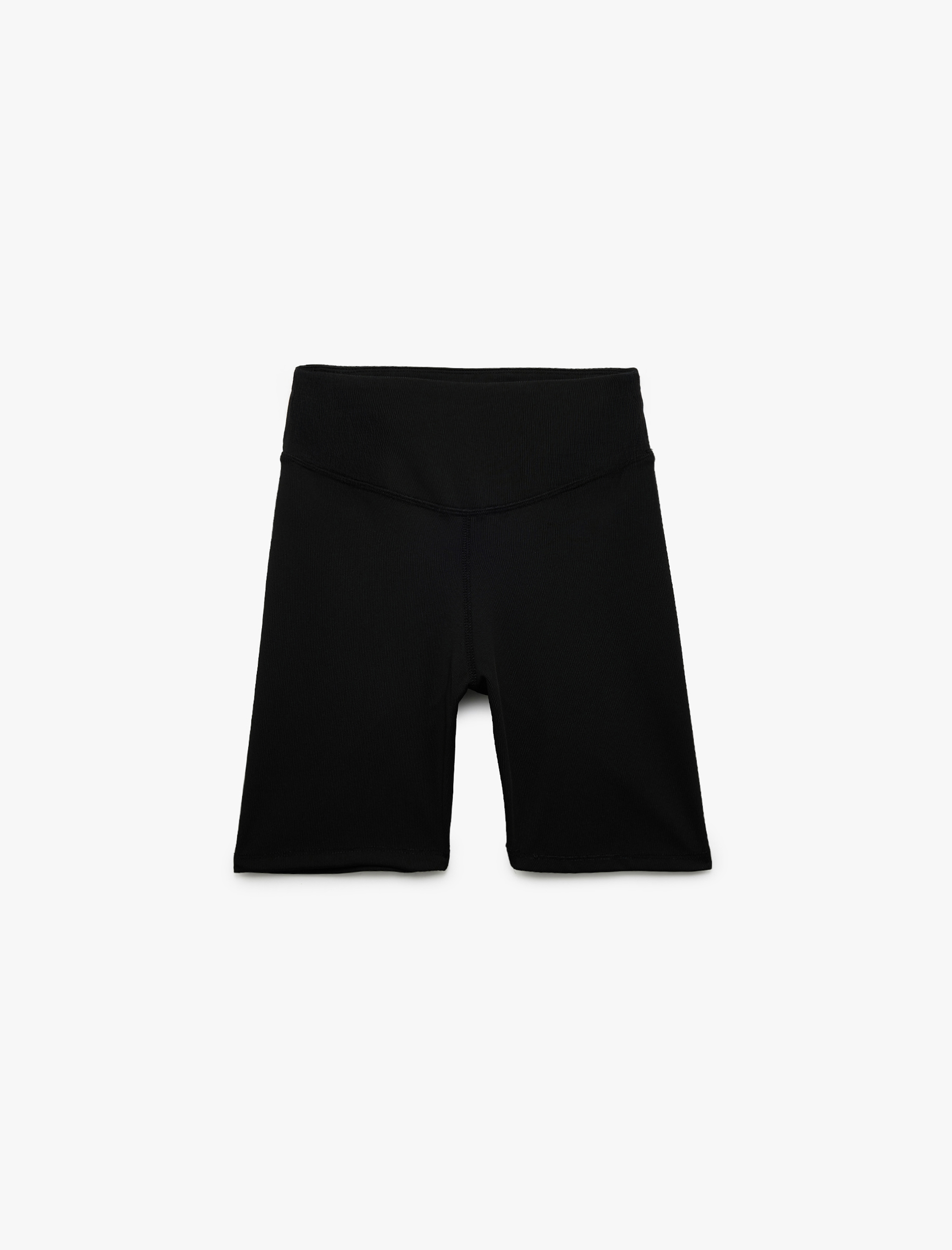   Yüksek Bel Dar Kesim Spor Biker Tayt