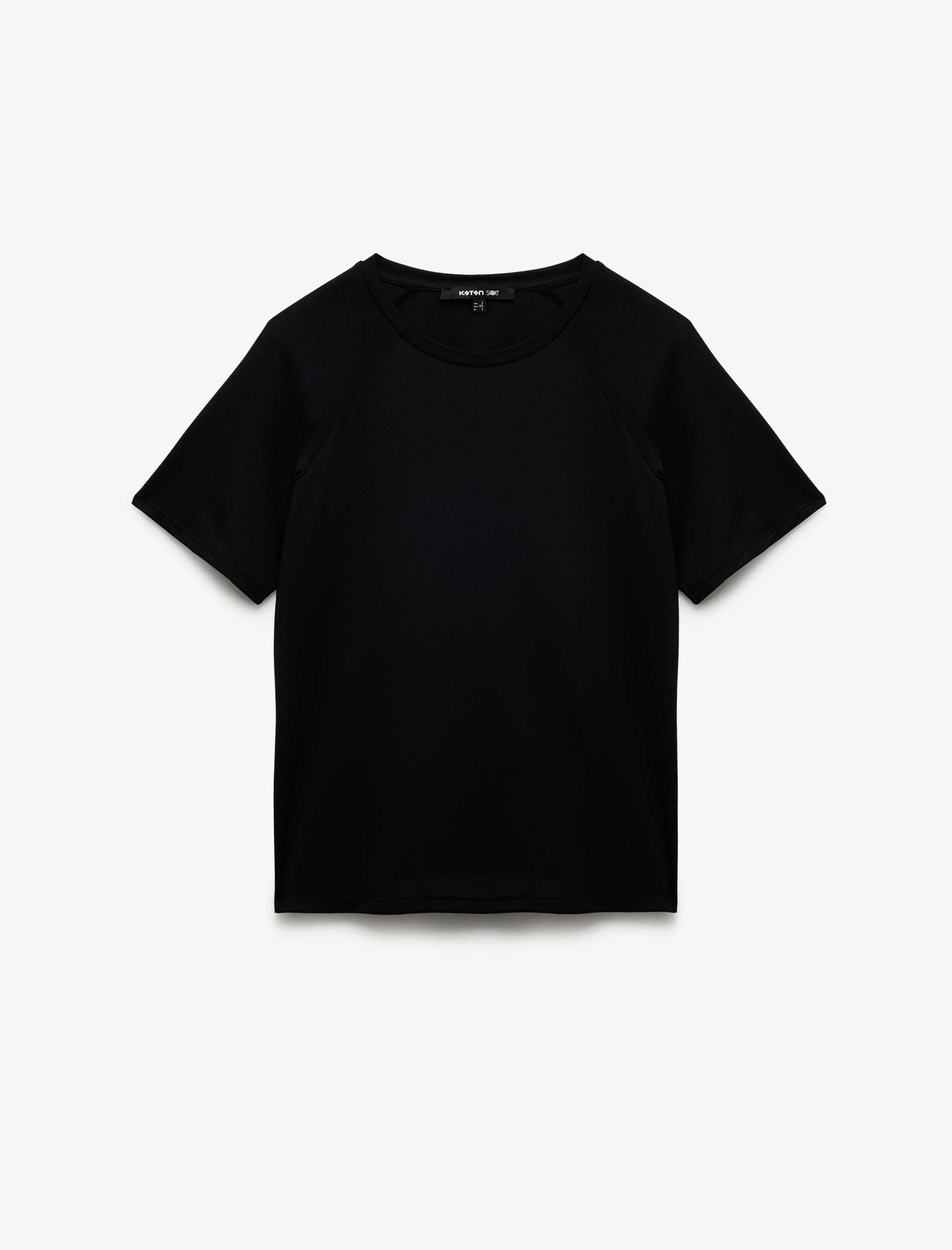   Kısa Kollu Bisiklet Yaka Rahat Kesim Basic Spor Tişört