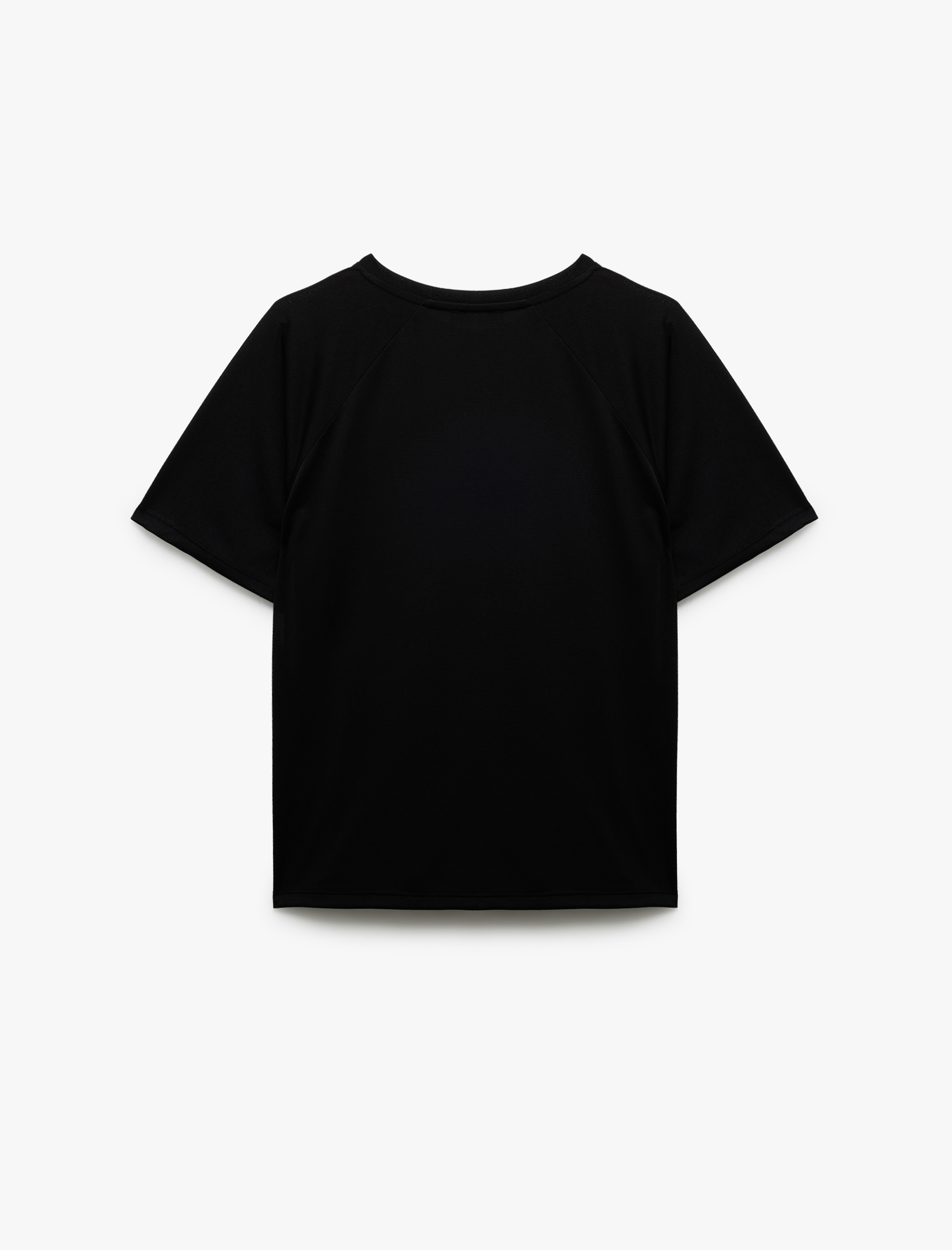   Kısa Kollu Bisiklet Yaka Rahat Kesim Basic Spor Tişört