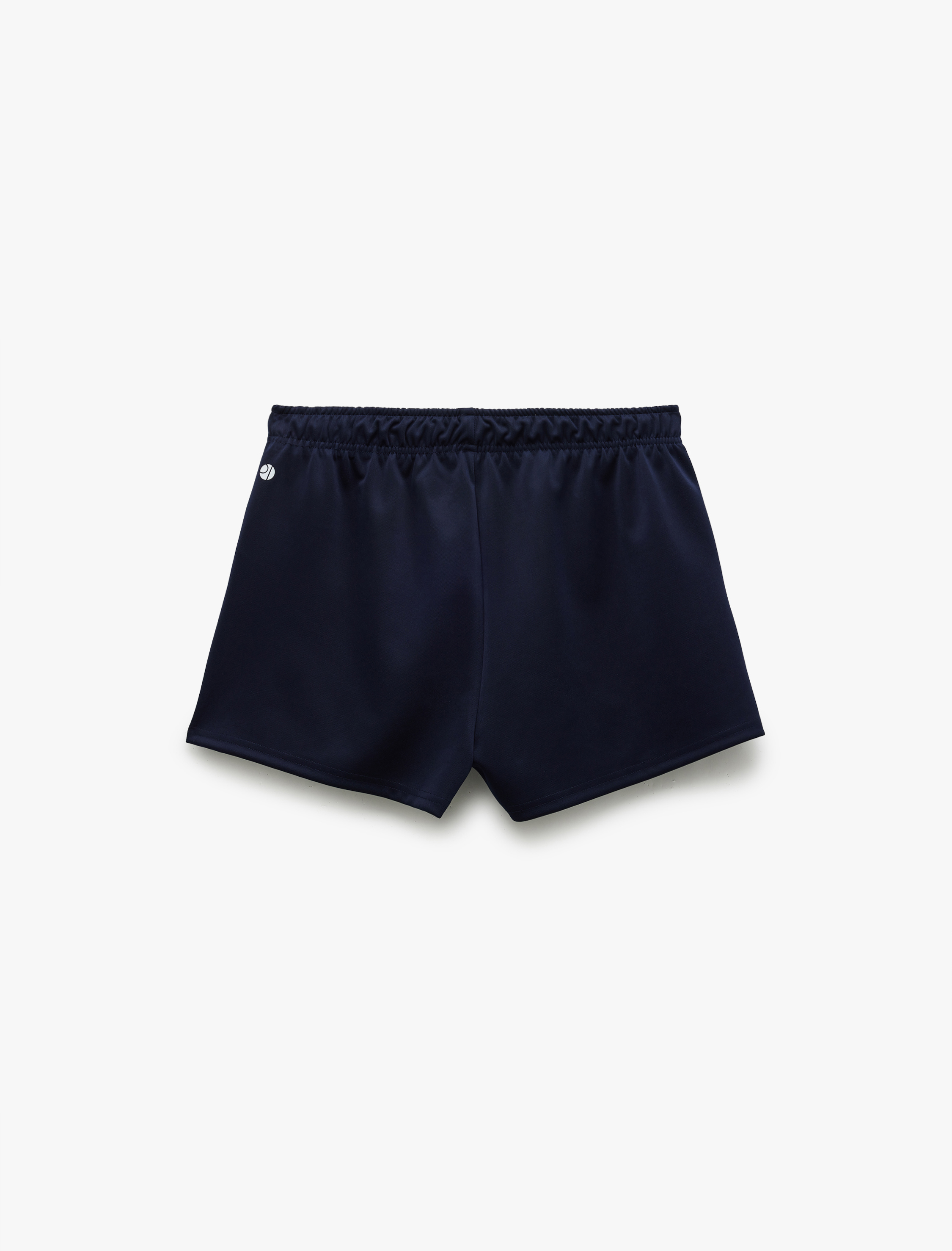   Beli Lastikli Yüksek Bel Rahat Kalıp Cep Detaylı Mini Spor Şort