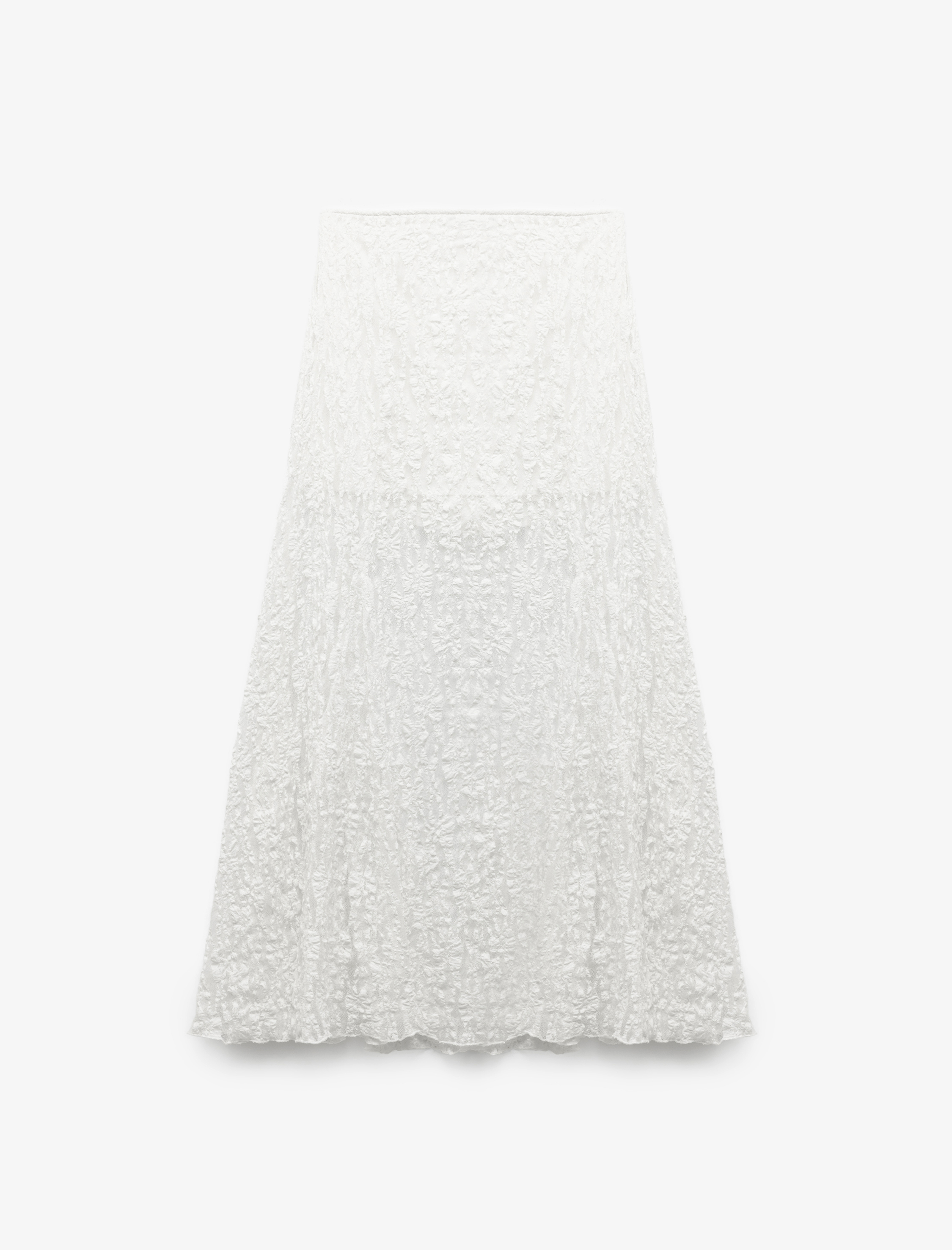   Koton X Sibil Çetinkaya - Yarım Astarlı Transparan Midi Dantelli Etek