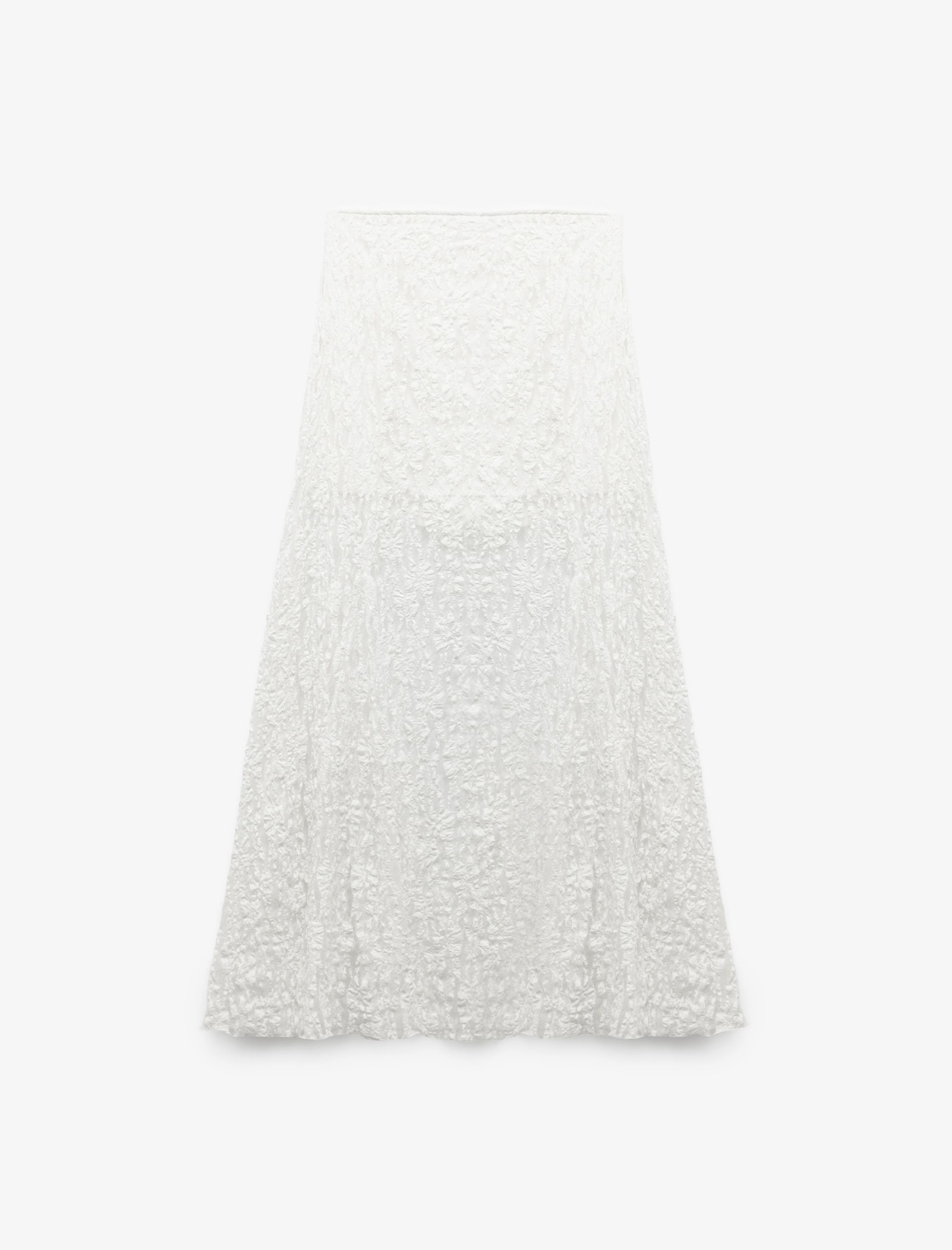   Koton X Sibil Çetinkaya - Yarım Astarlı Transparan Midi Dantelli Etek