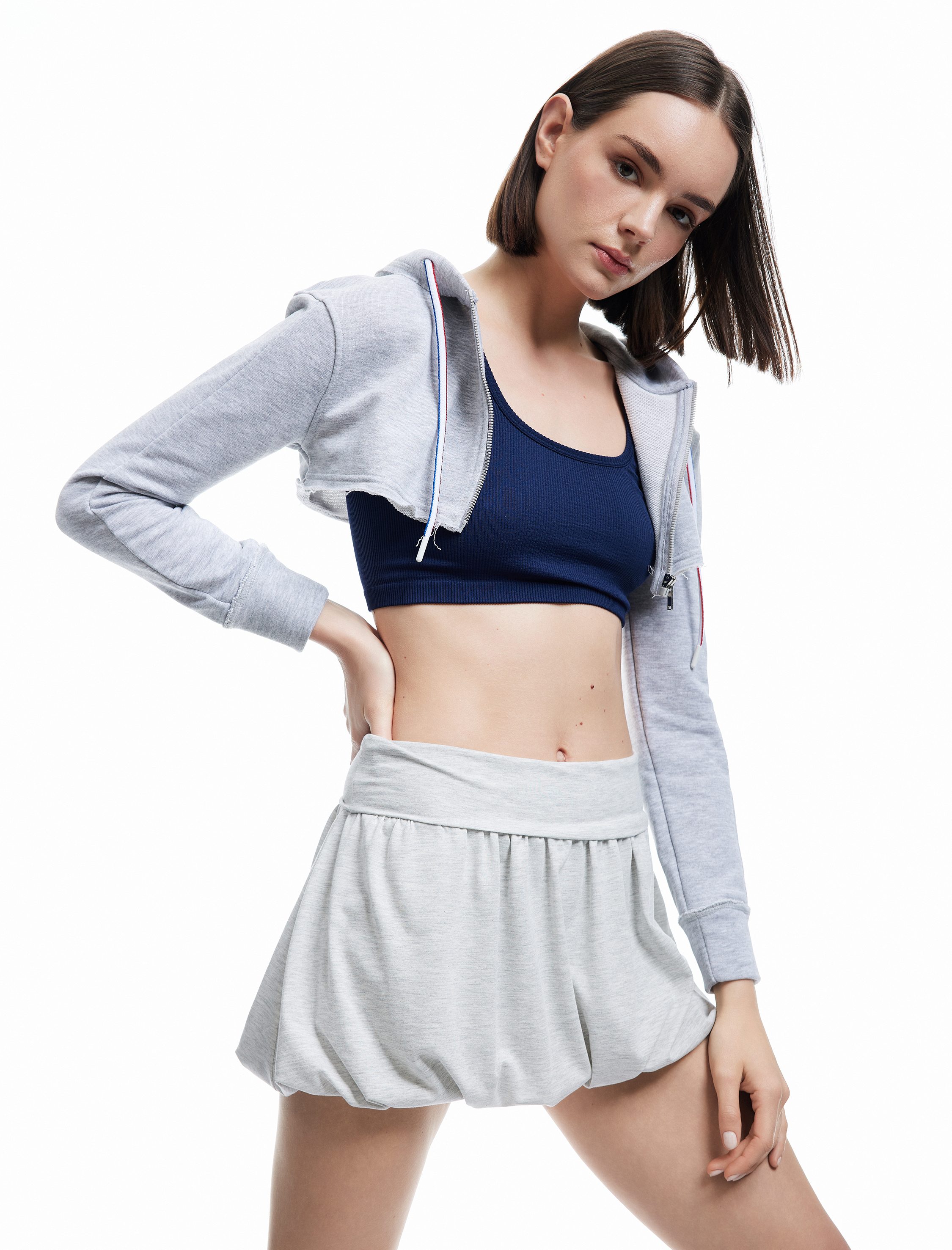 Rahat Kalıp Yüksek Bel Spor Balon Şort Etek