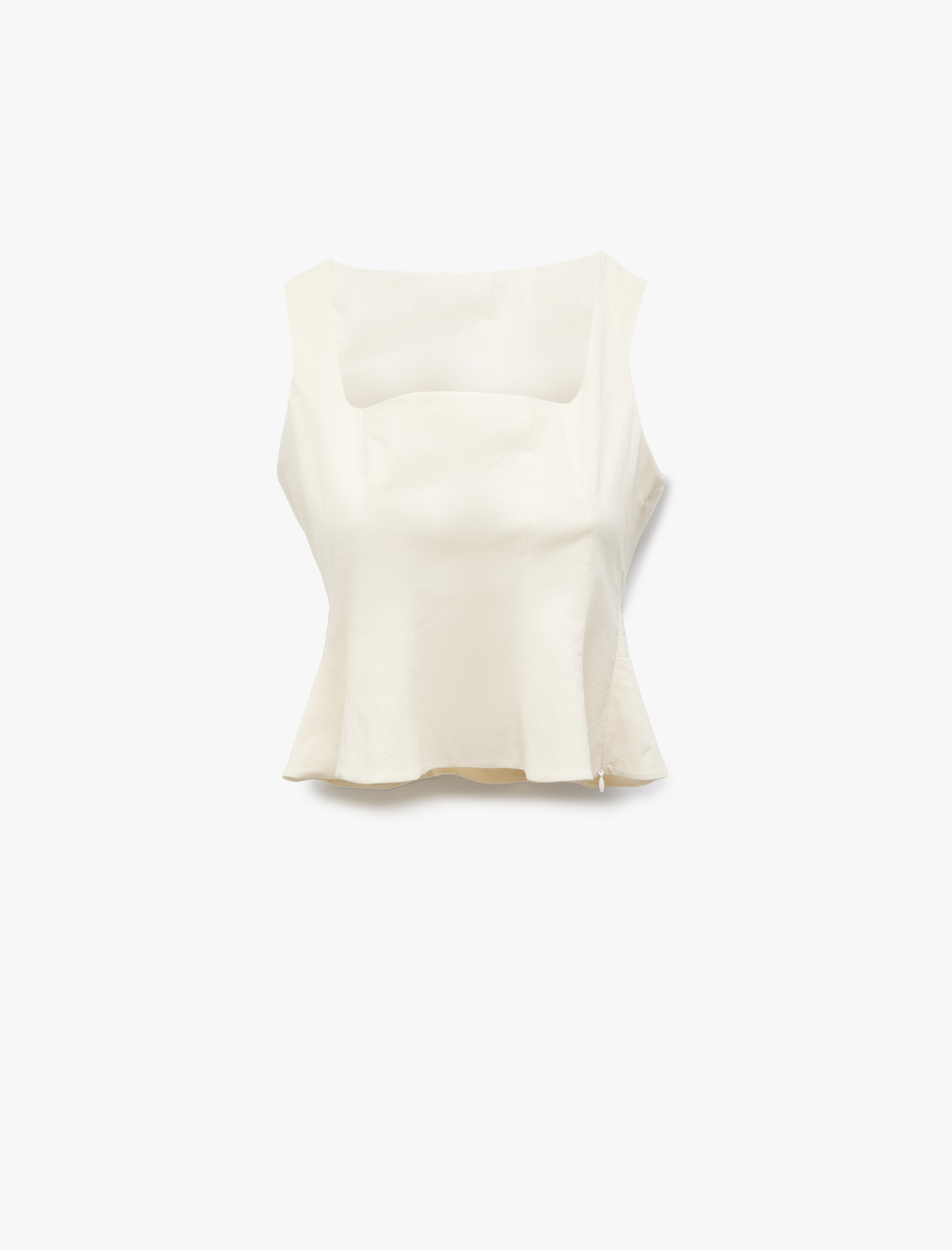   Koton X Şahika Ercümen - Kare Yaka Kolsuz Peplum Bluz