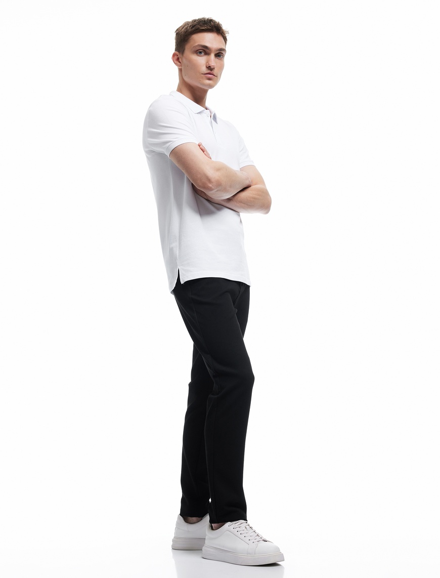  Normal Bel Cep Detaylı Slim Fit Chino Pantolon