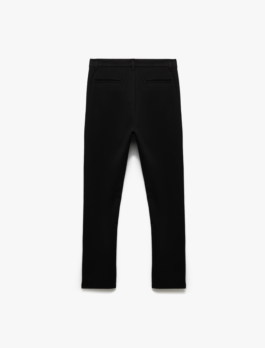   Normal Bel Cep Detaylı Slim Fit Chino Pantolon