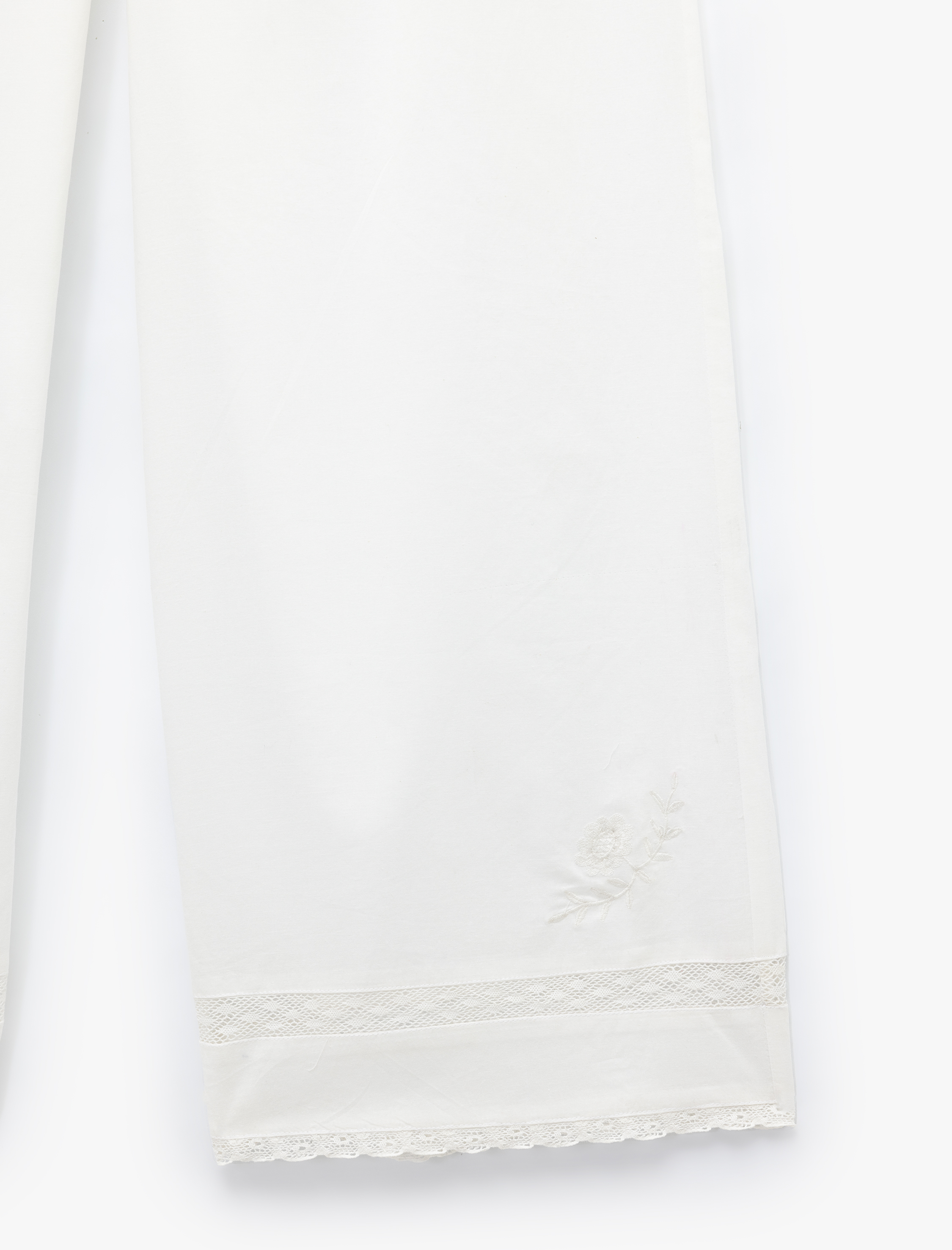   Pamuklu Beli Bağlamalı Lastikli Bol Paça Pijama Altı