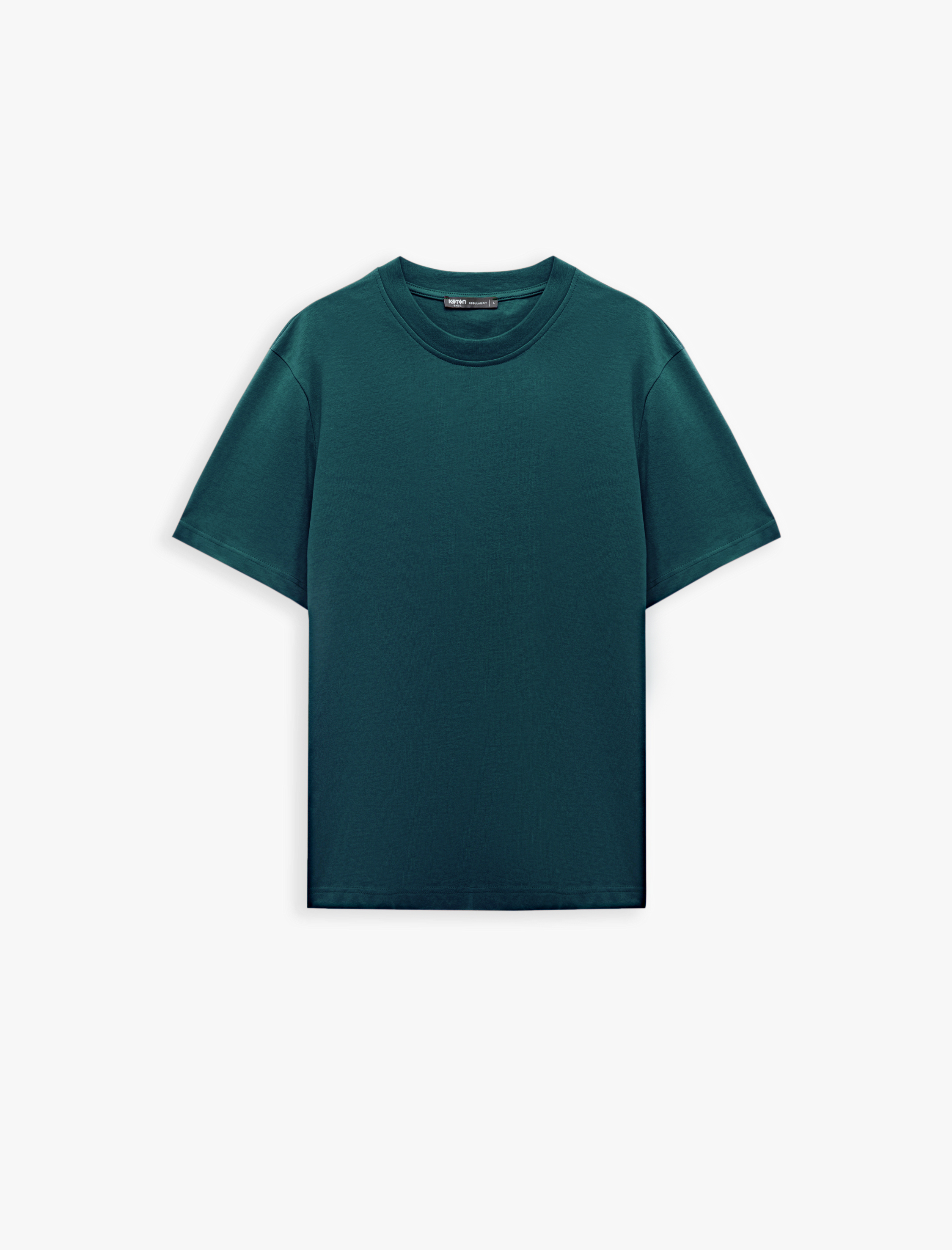   Basic Tişört Regular Fit Kısa Kollu Bisiklet Yaka Pamuklu