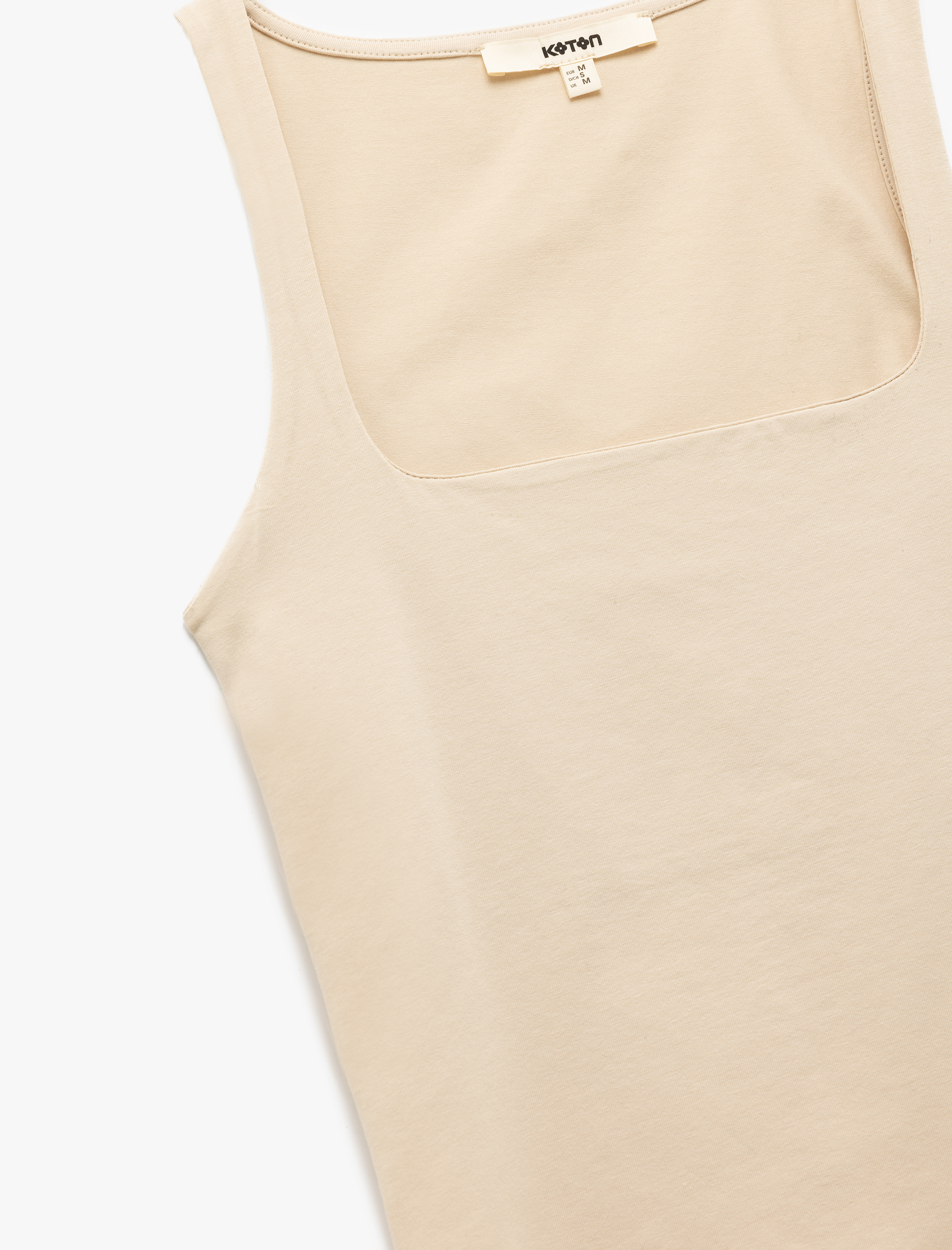   Pamuklu Slim Fit Kolsuz Kare Yaka Atlet